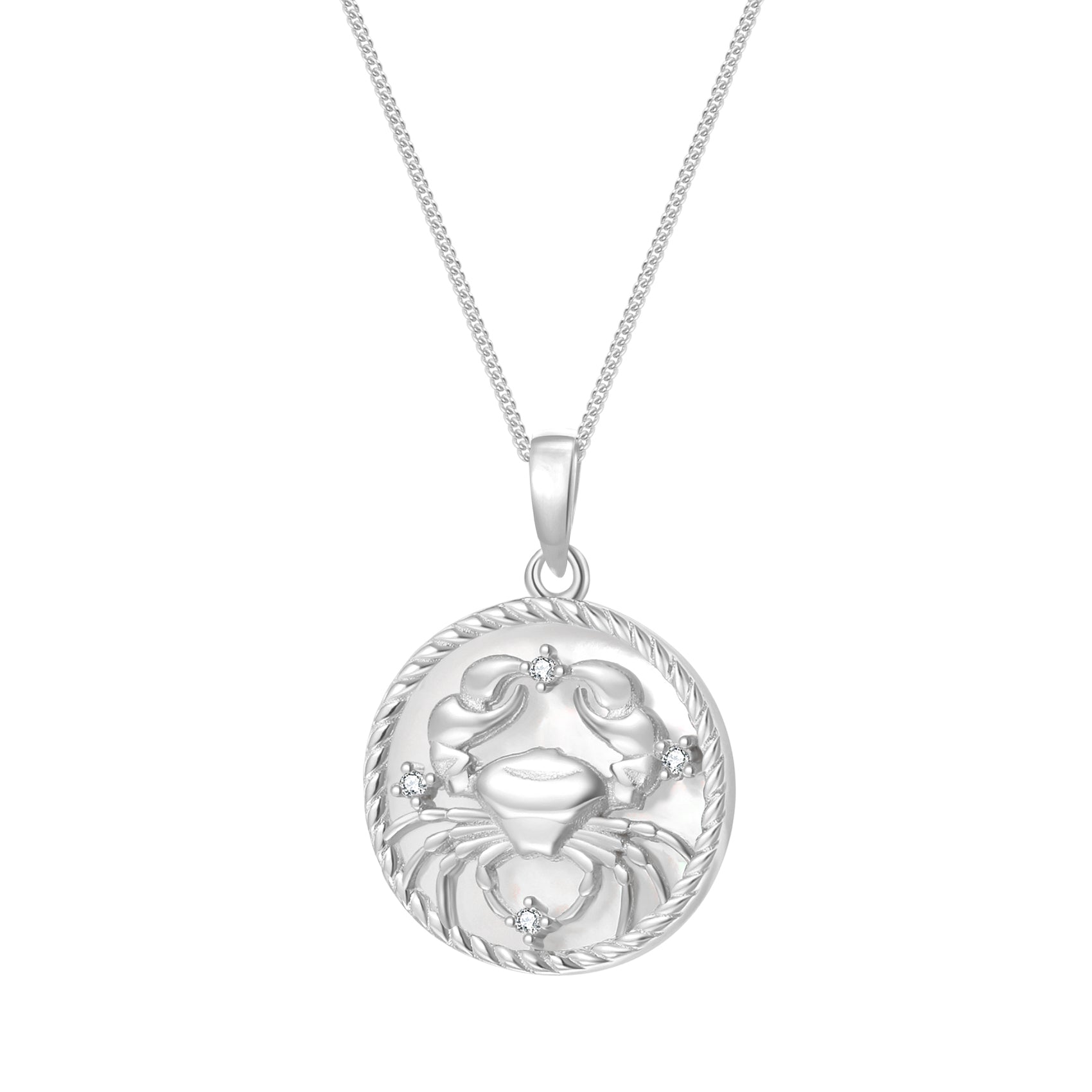 Cancer Zodiac Pendant Necklace