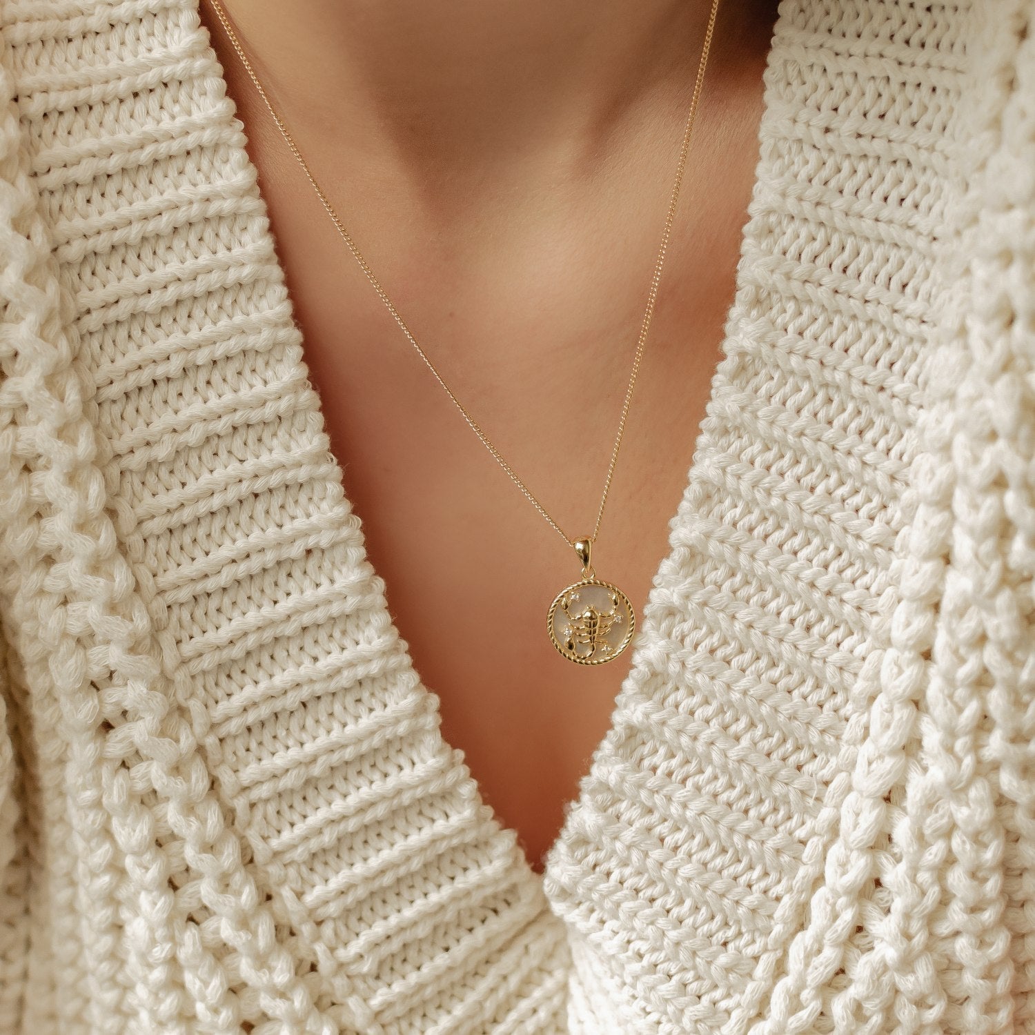 Scorpio Zodiac Pendant Necklace