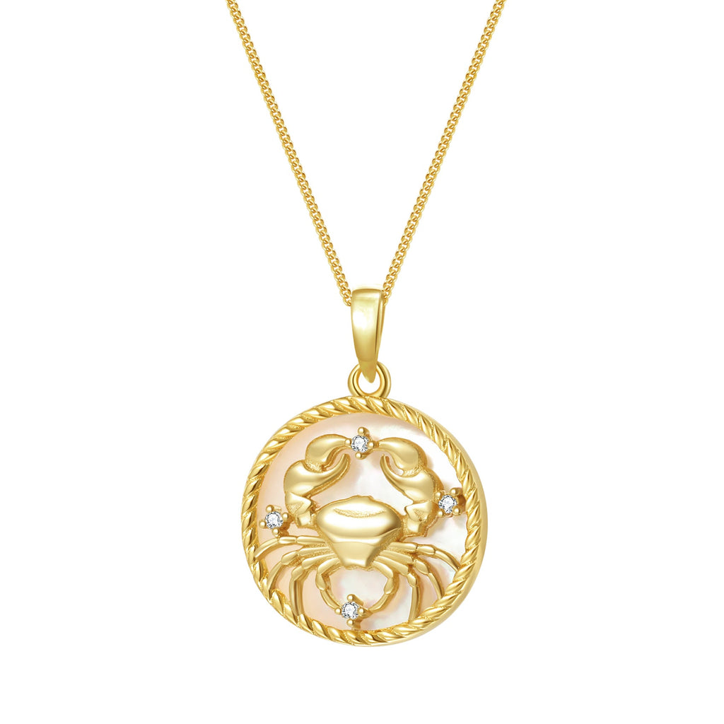 Cancer Zodiac Pendant Necklace