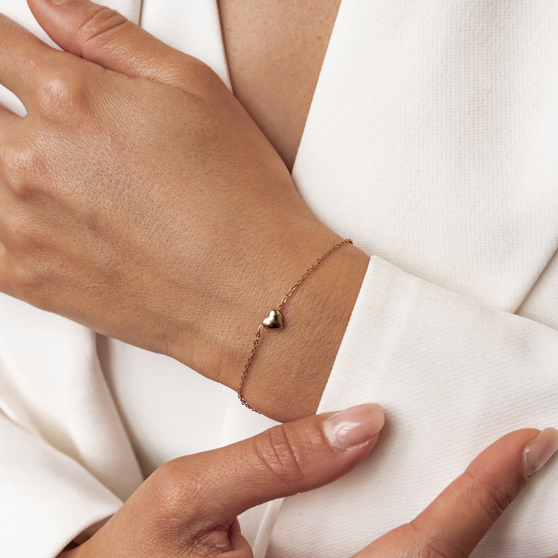 Chunky Heart Bracelet Waterproof