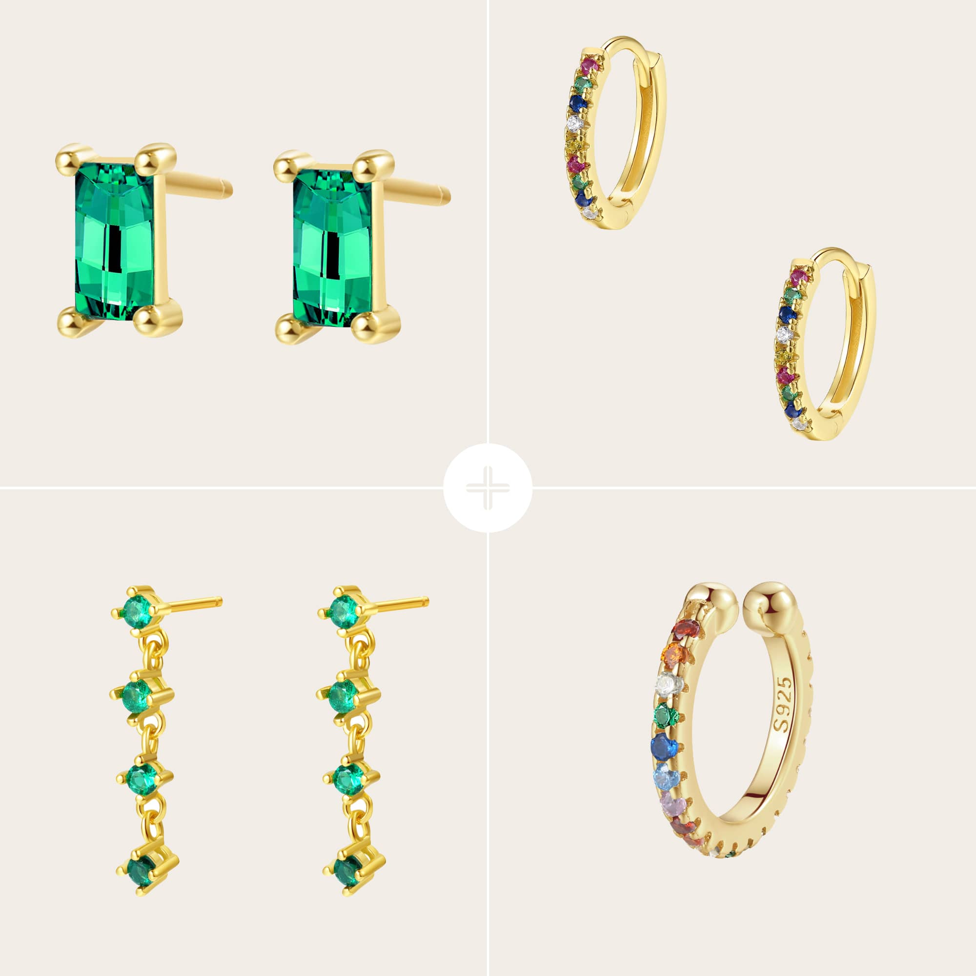 Colorful Earring Set