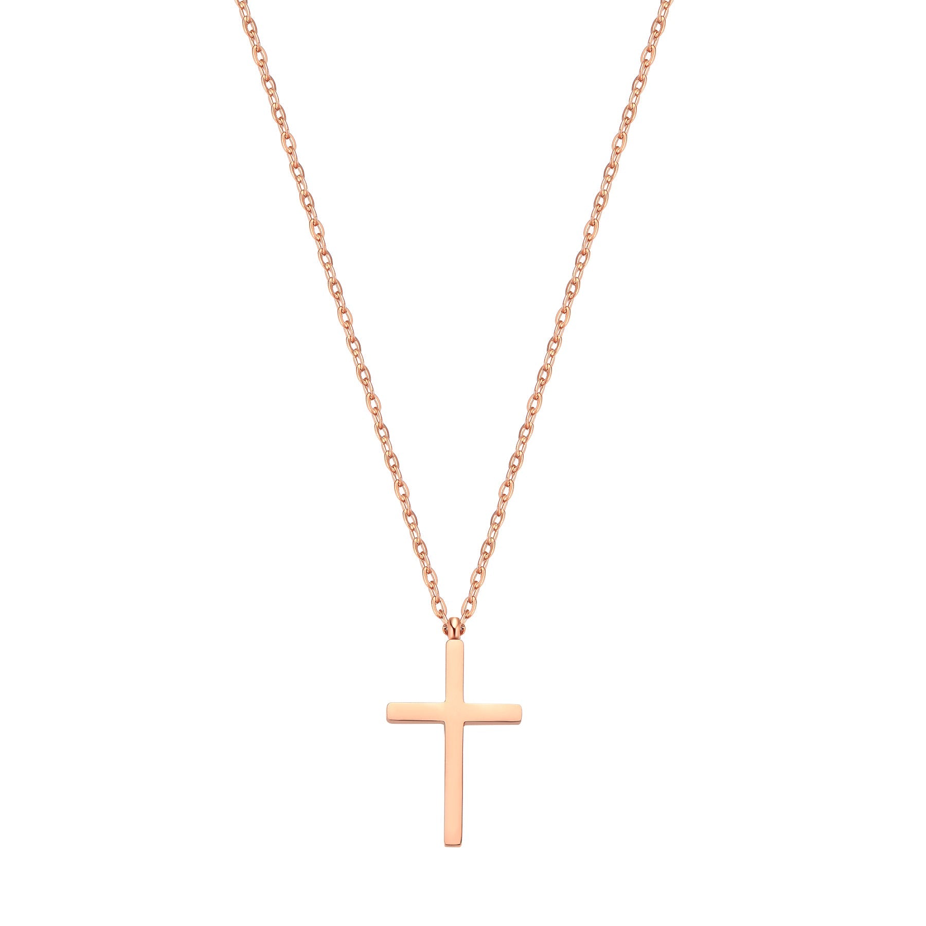 Cross Pendant Necklace Waterproof 55-60cm