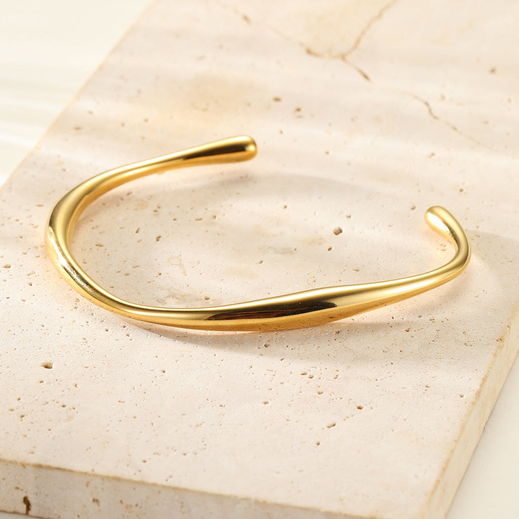 Curve Open Cuff Bracelet