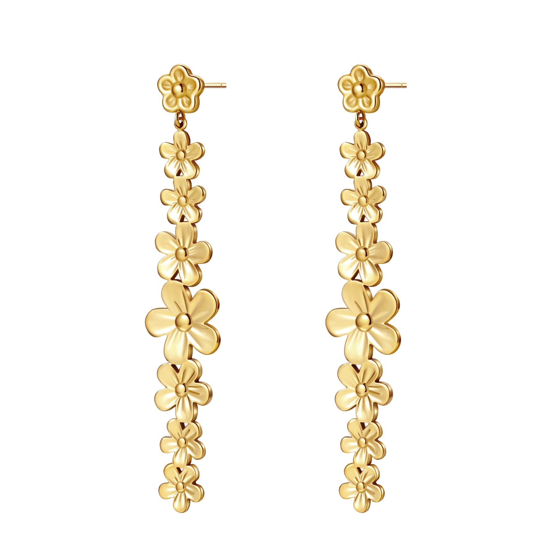 Daisy Cascade Drop Earrings Waterproof