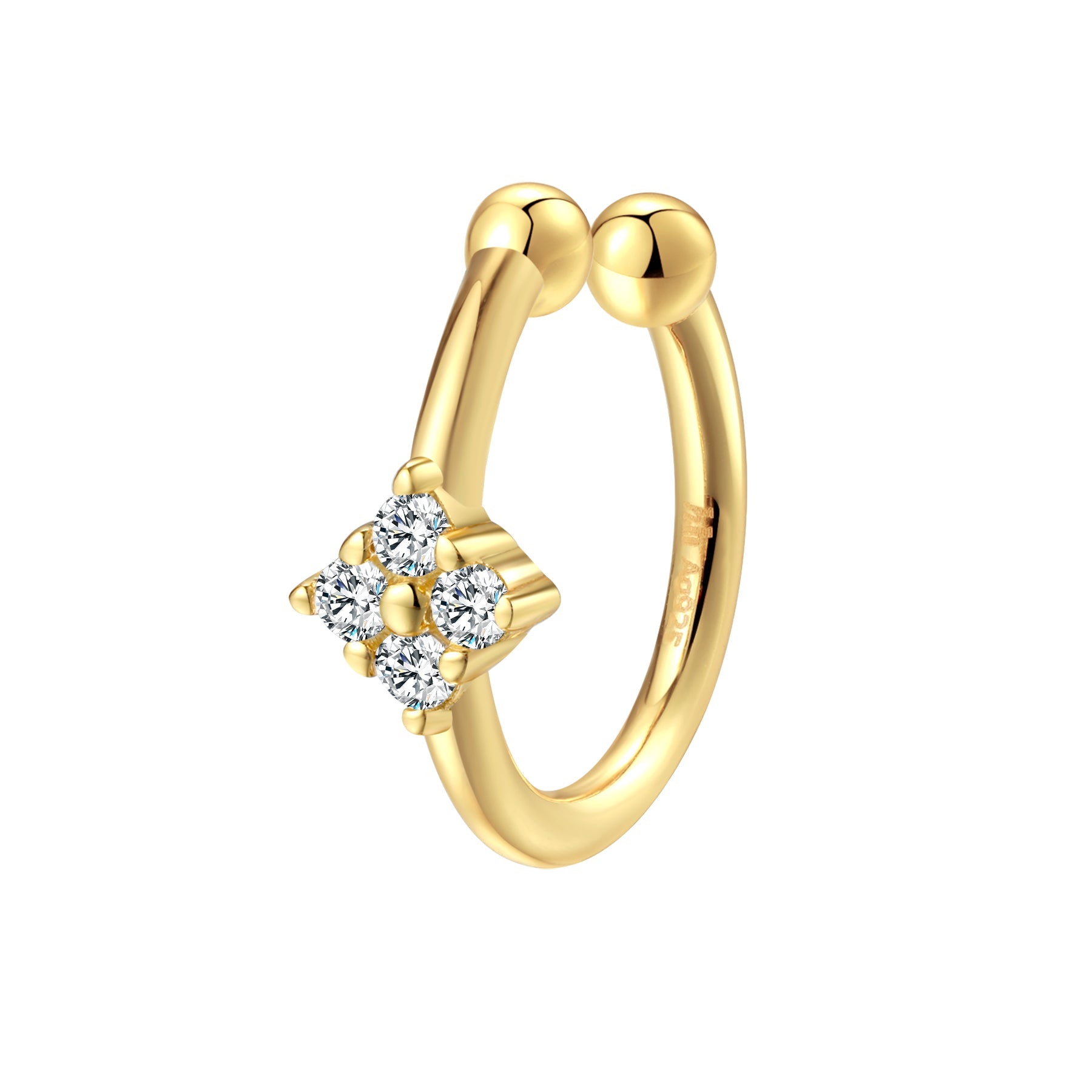 Daisy Ear Cuff Sterling Silver