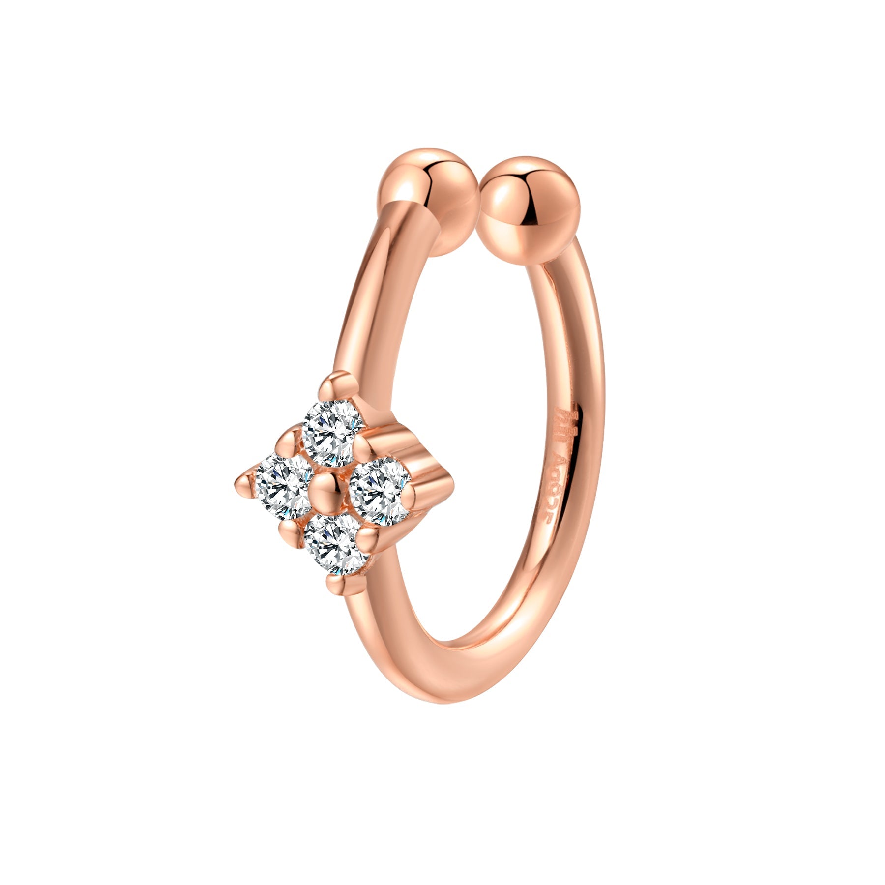 Daisy Ear Cuff Sterling Silver