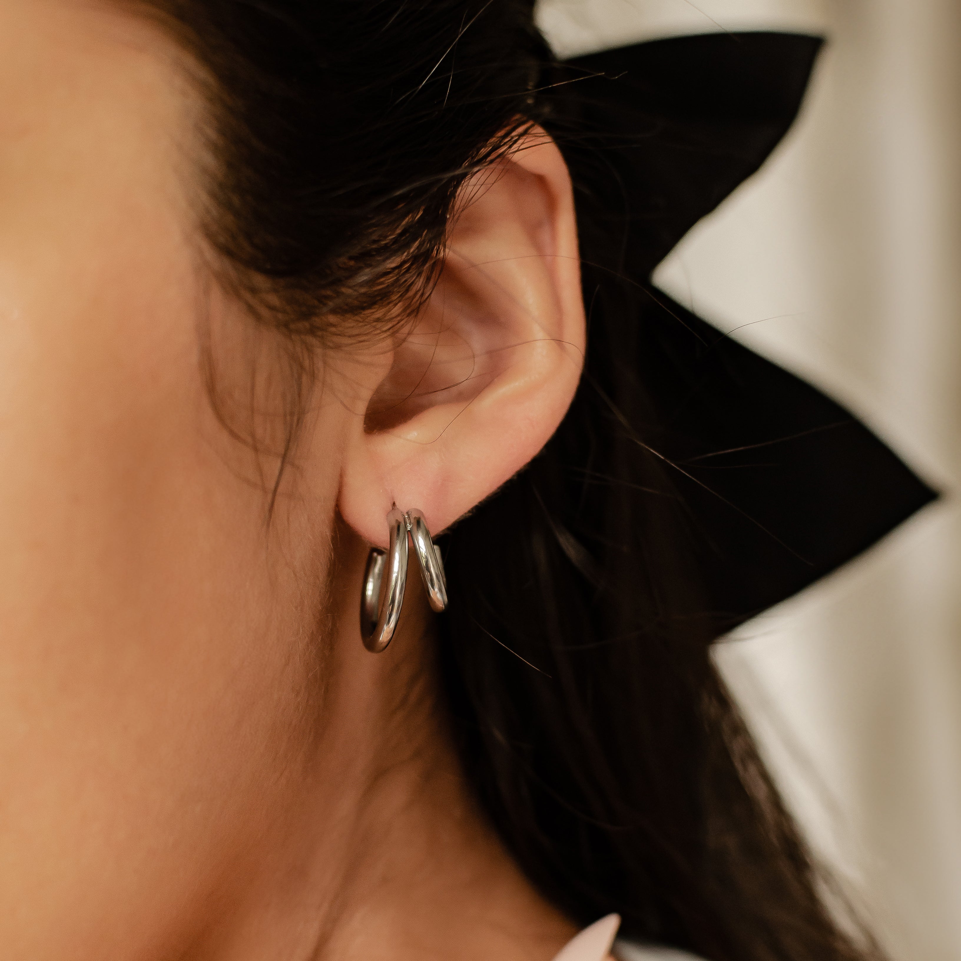 Double Side Hoop Earrings