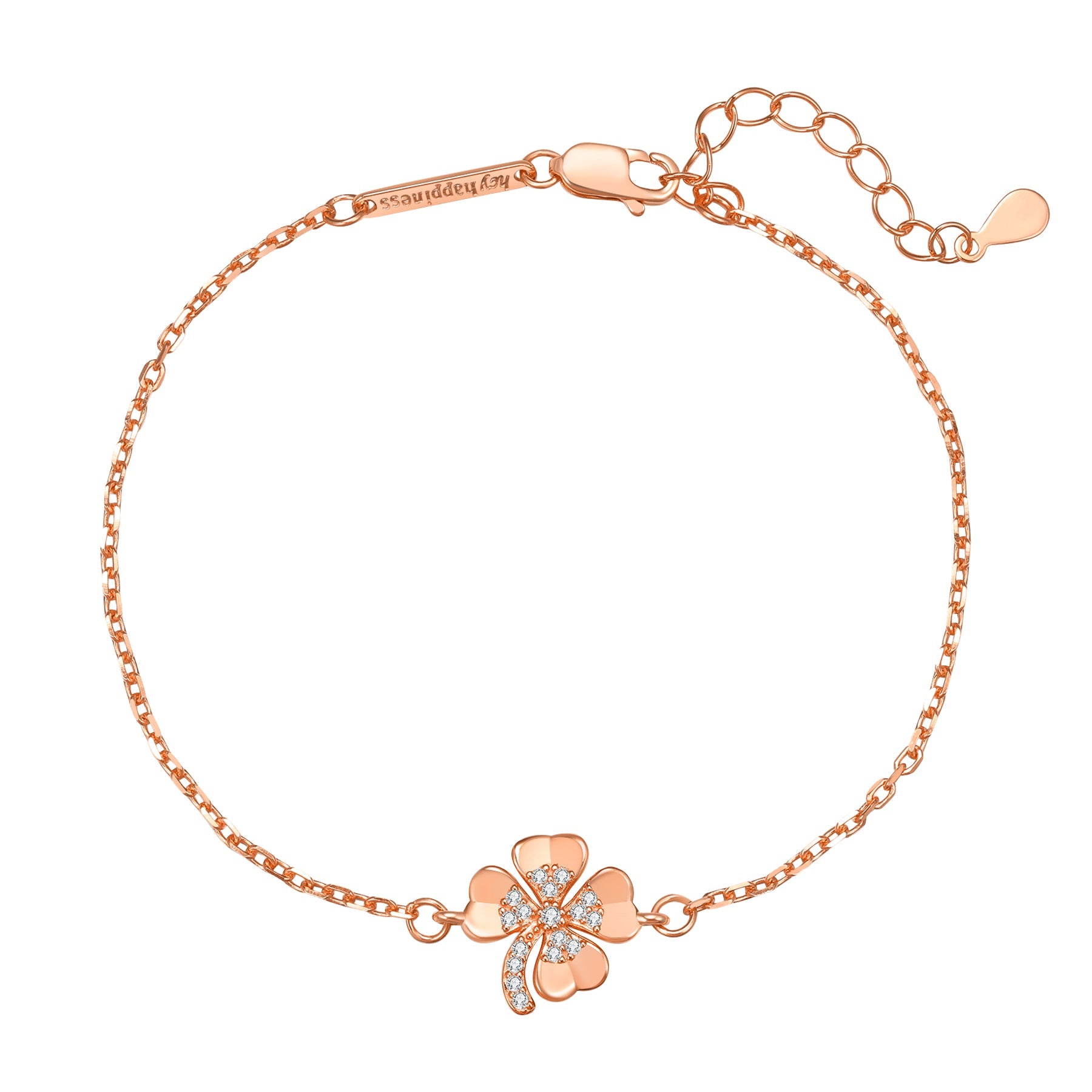 Four Leaf Clover Bracelet Sterling Silver