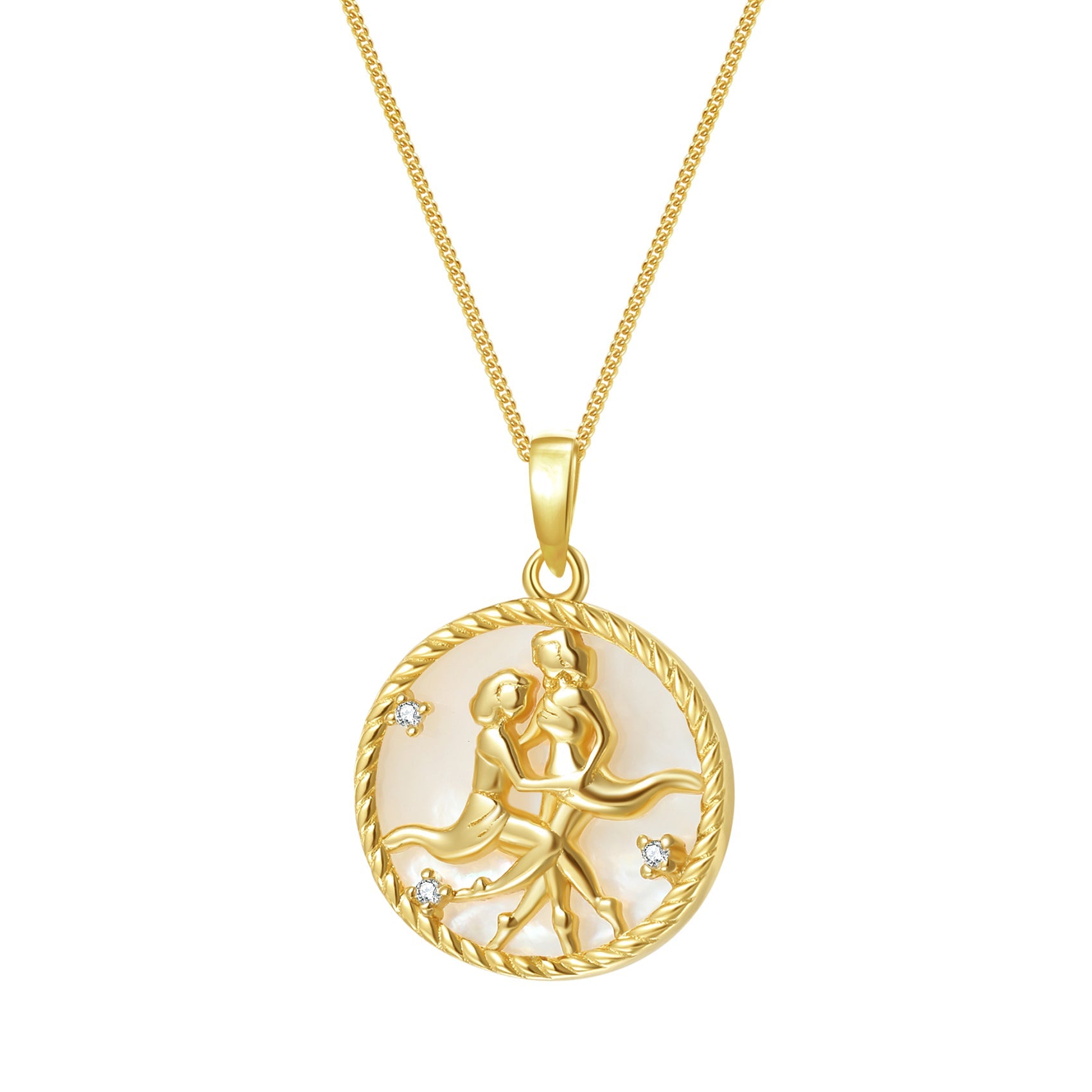 Gemini Zodiac Pendant Necklace