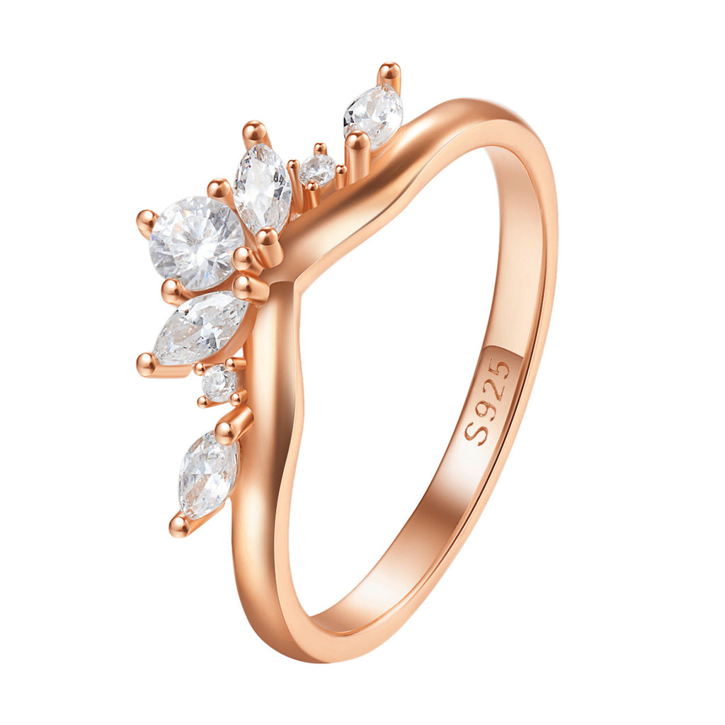 Gemstone Fireworks Ring Sterling Silver Gold