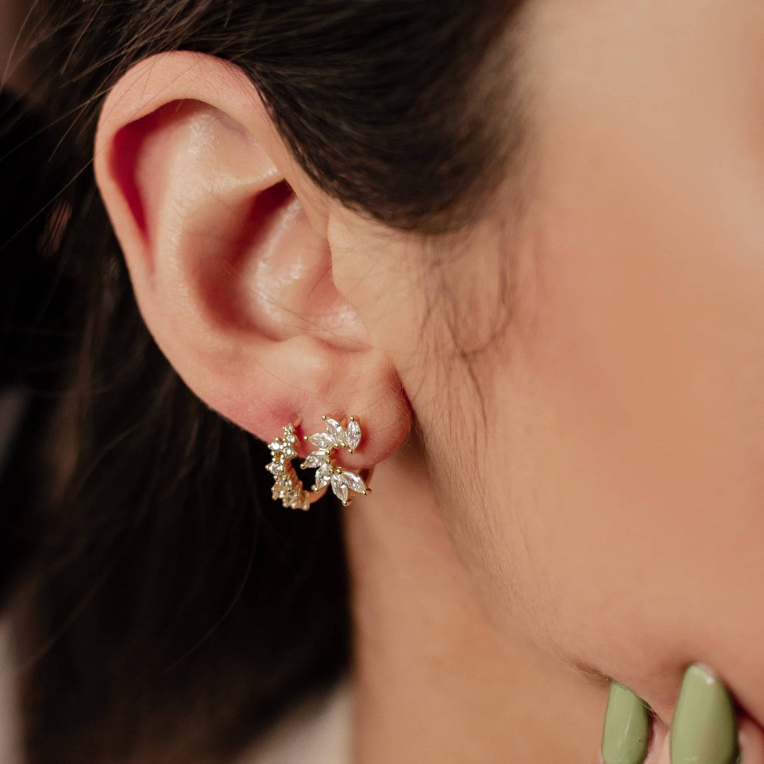 Glitter Duo Earrings Set Sterling Silver