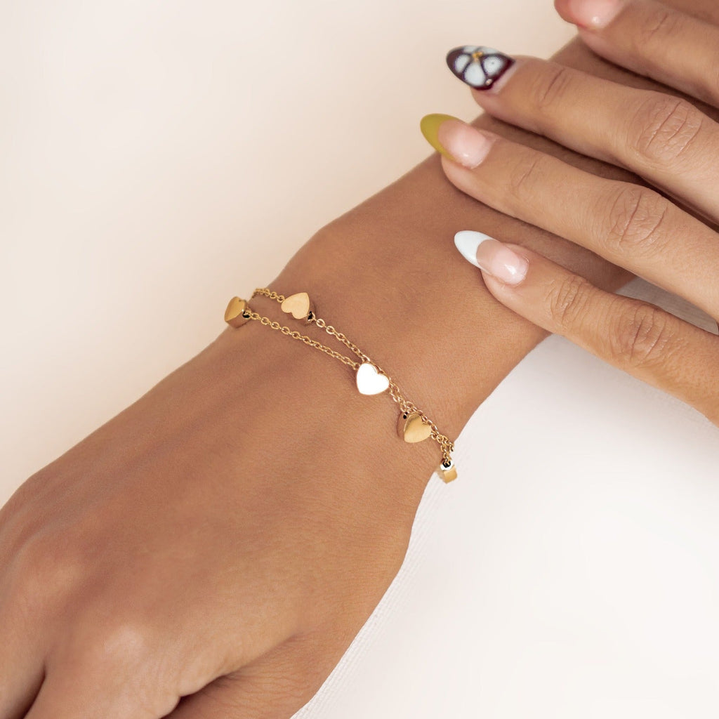 Heart Delicate Bracelet Gold