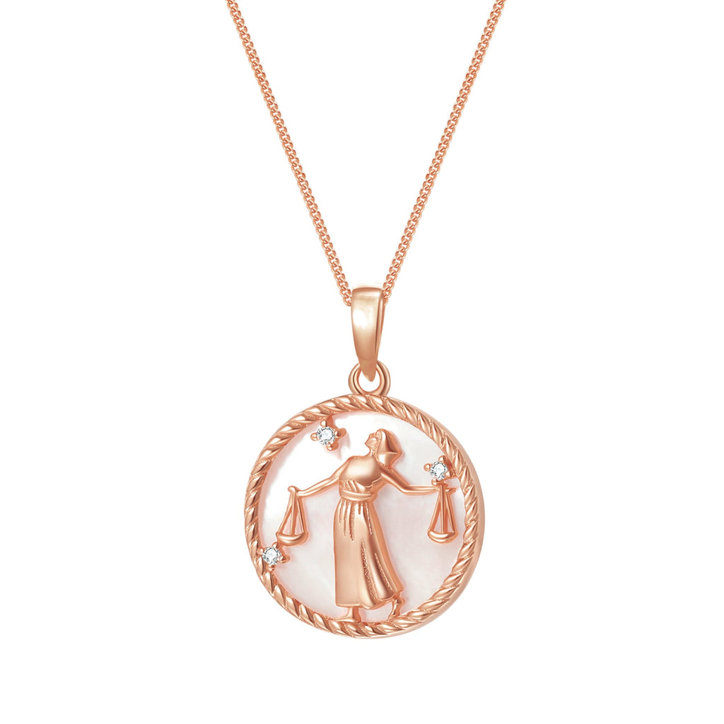 Libra Zodiac Pendant Necklace
