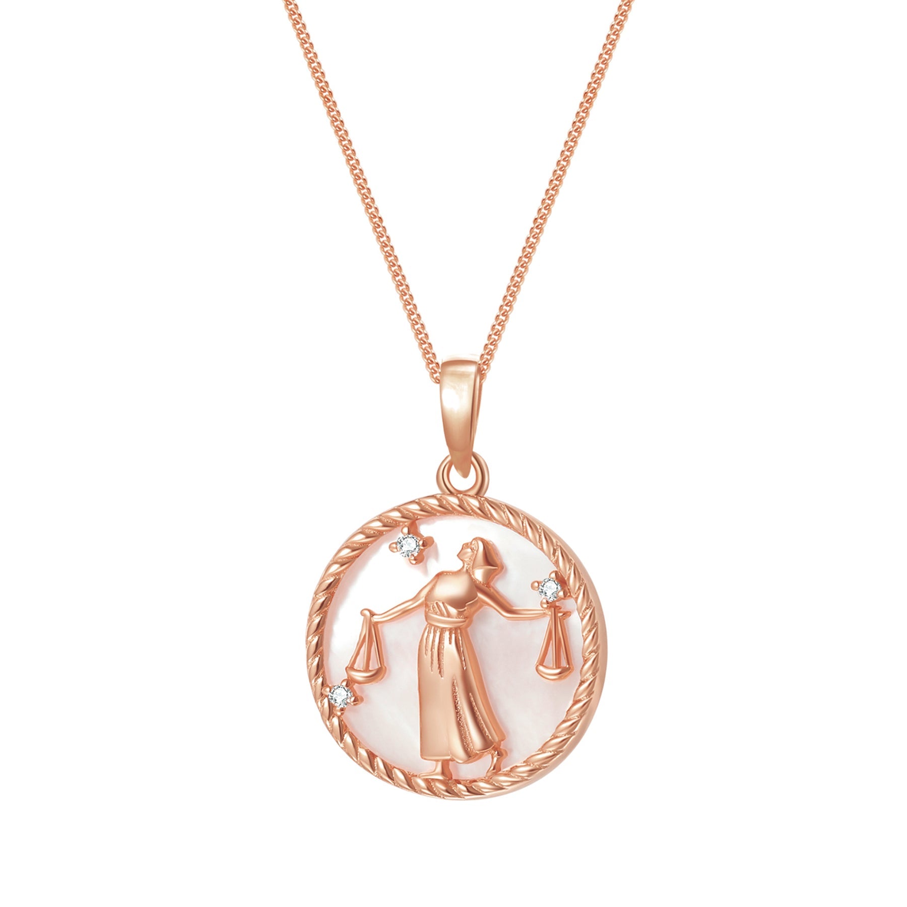 Libra Zodiac Pendant Necklace