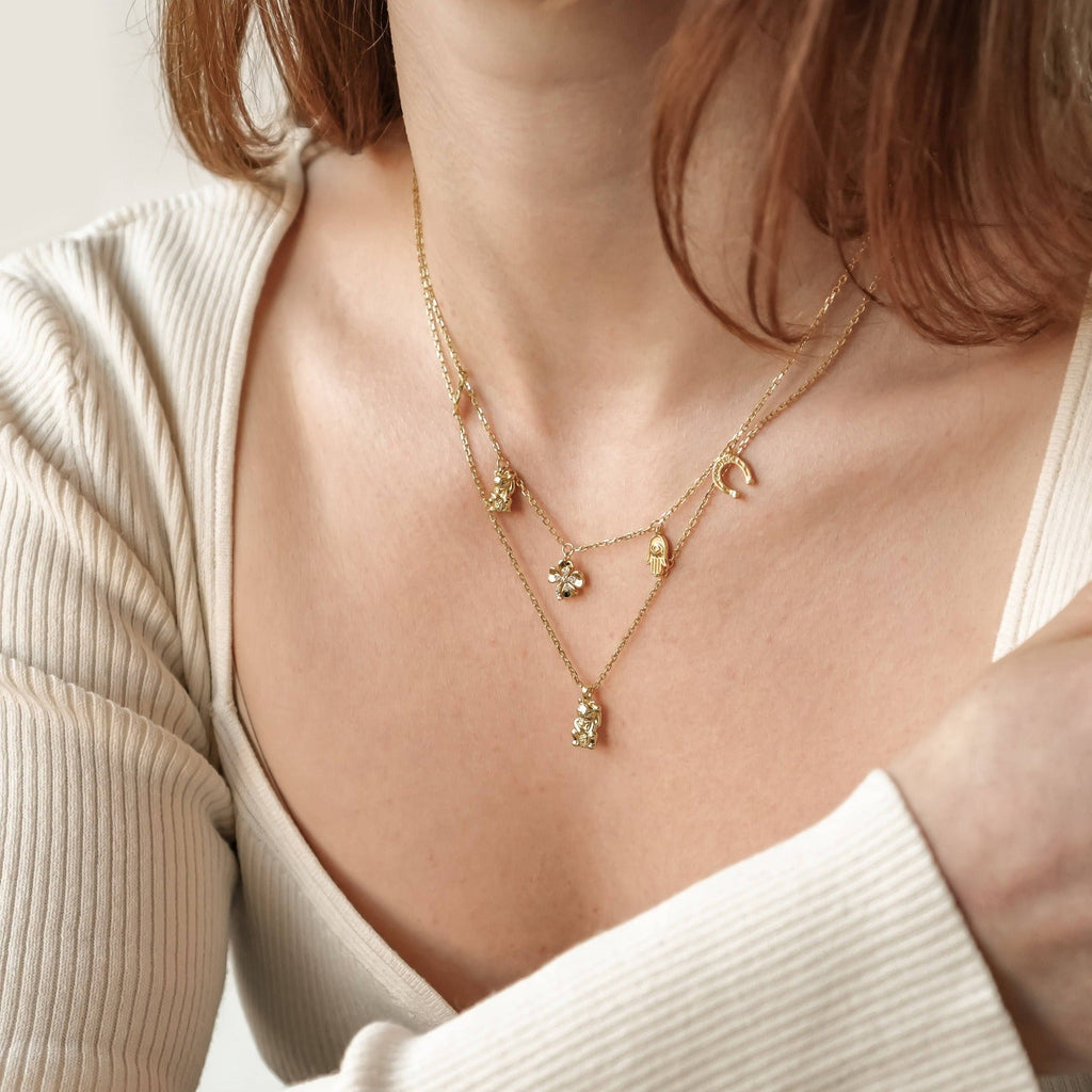 Lucky Charms Pendant Necklace Sterling Silver