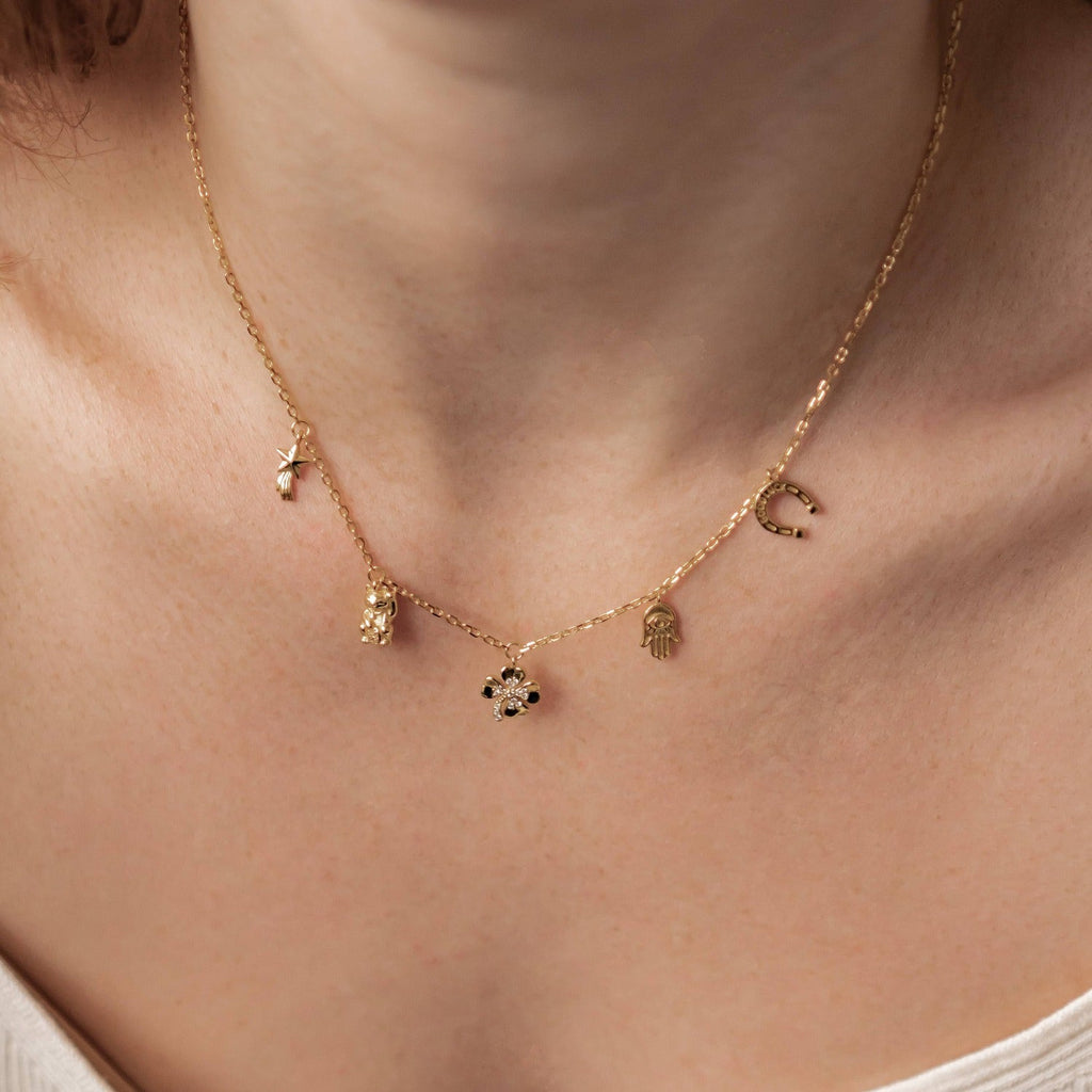 Lucky Charms Pendant Necklace Sterling Silver