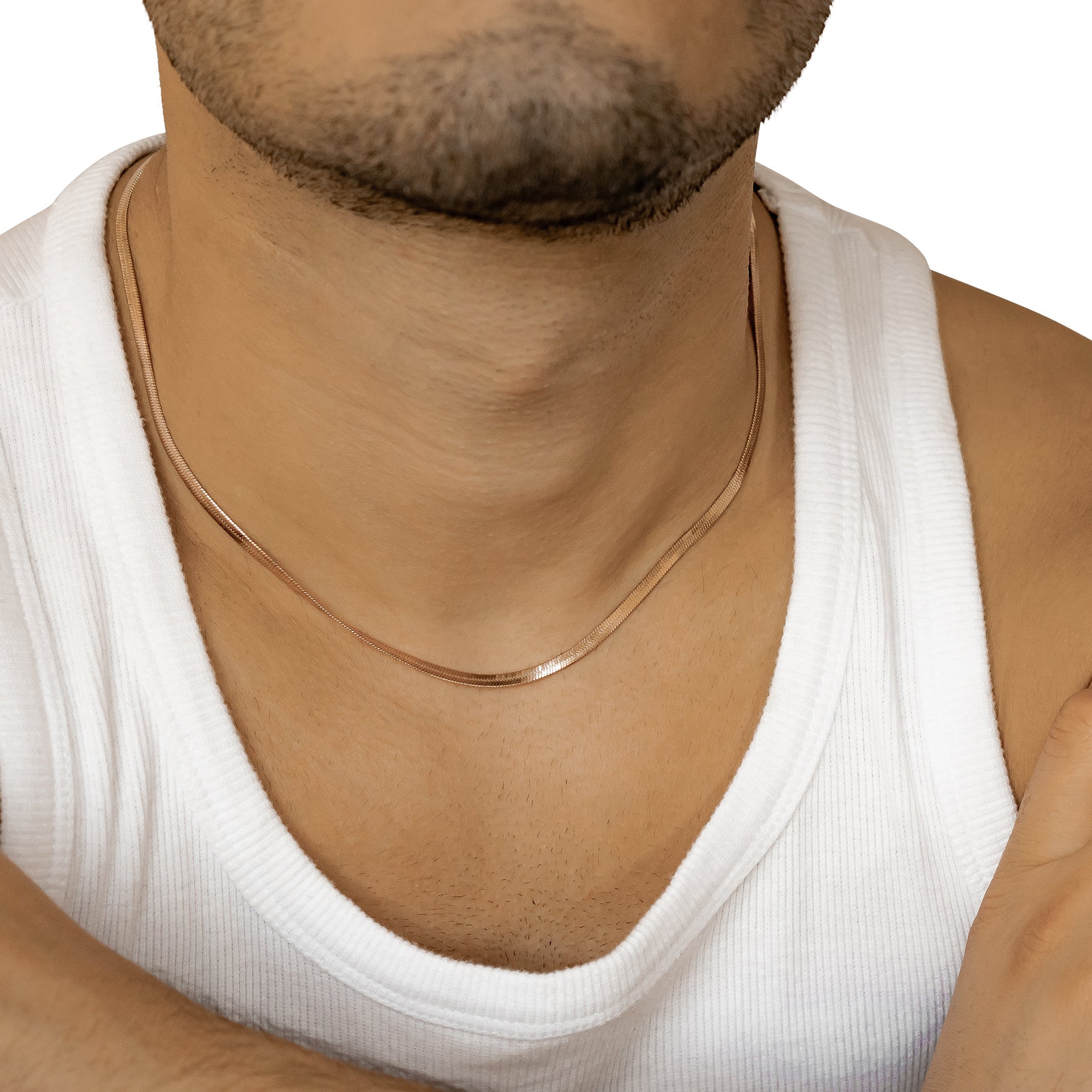 Men Snake Chain Necklace Waterproof