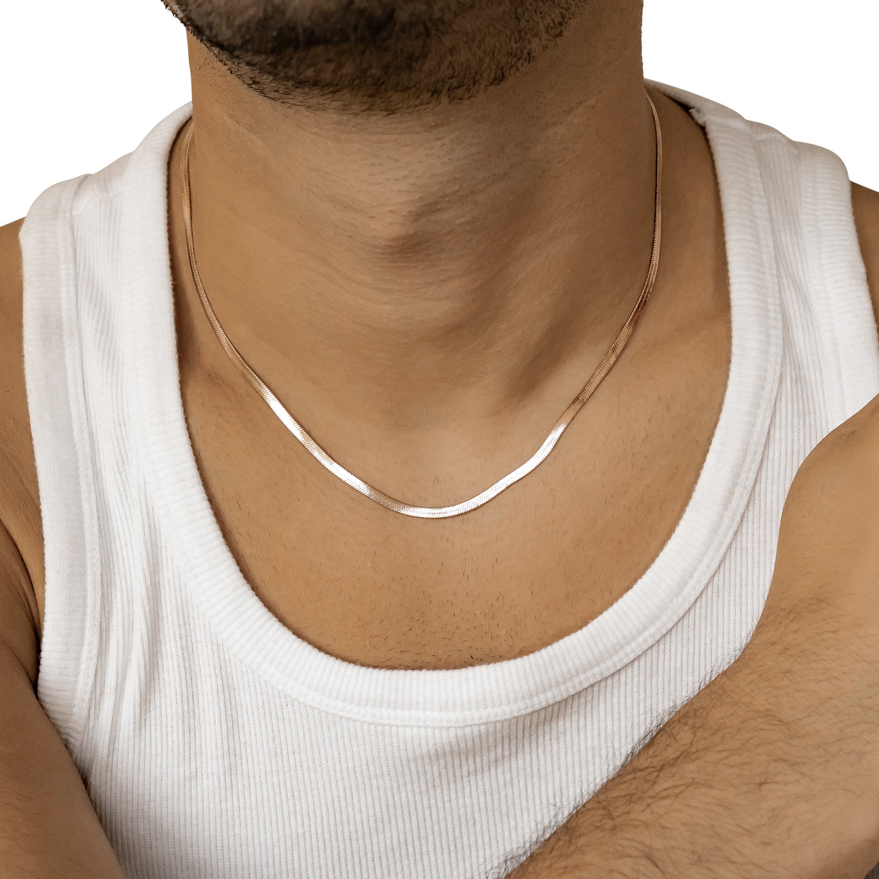 Men Snake Chain Necklace Waterproof