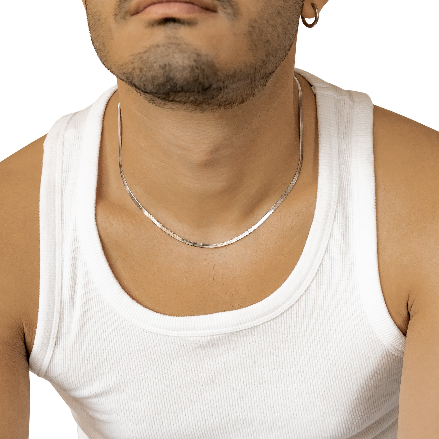 Men Snake Chain Necklace Waterproof