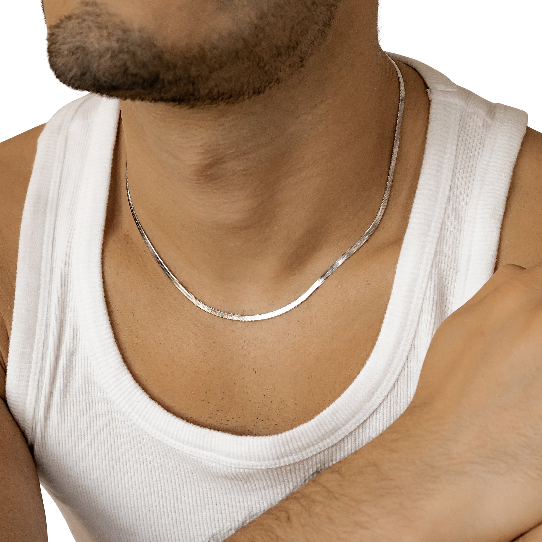 Men Snake Chain Necklace Waterproof
