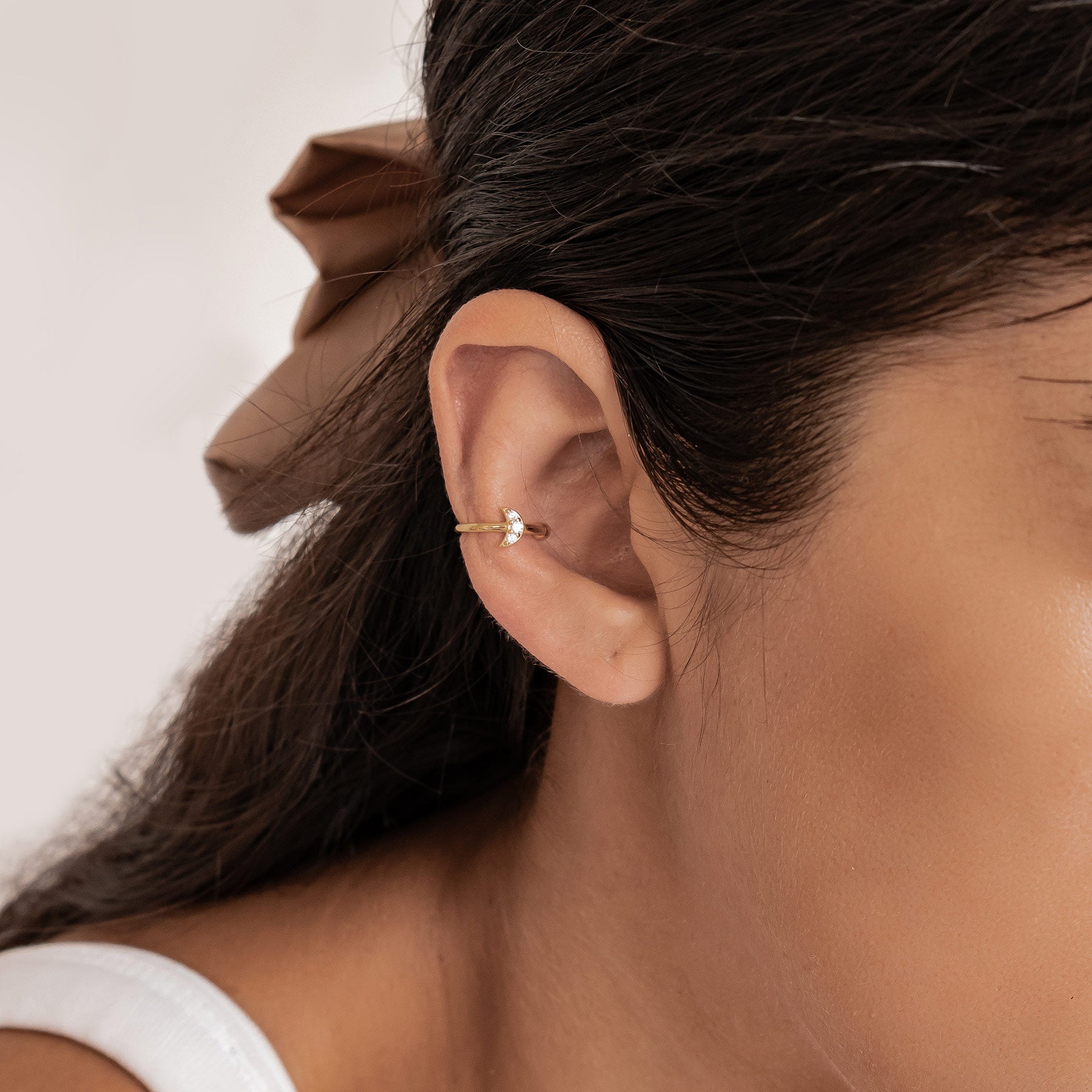 Moon Ear Cuff Sterling Silver