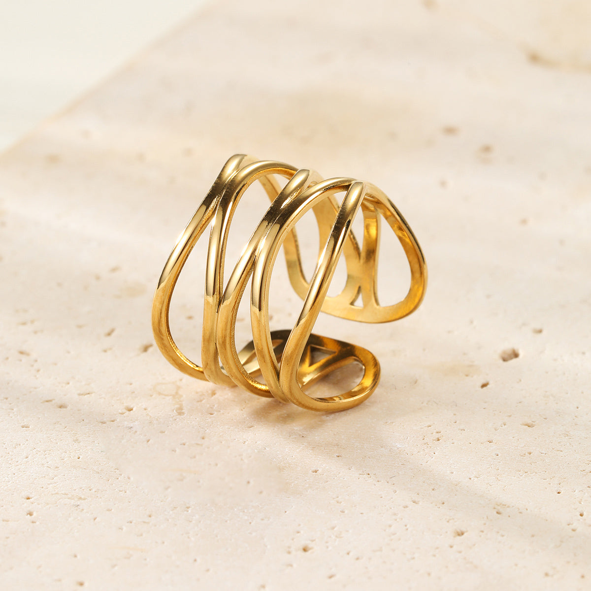 Open Weave Open Ring