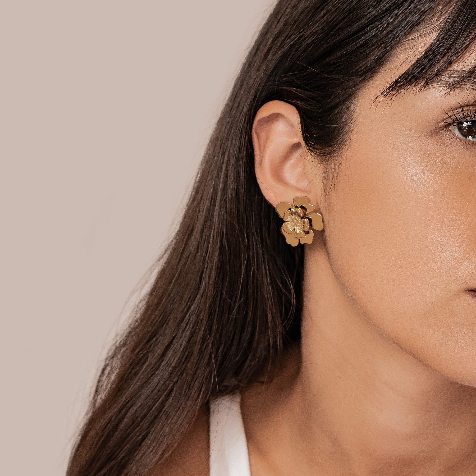 Petal Blossom Statement Earrings Waterproof