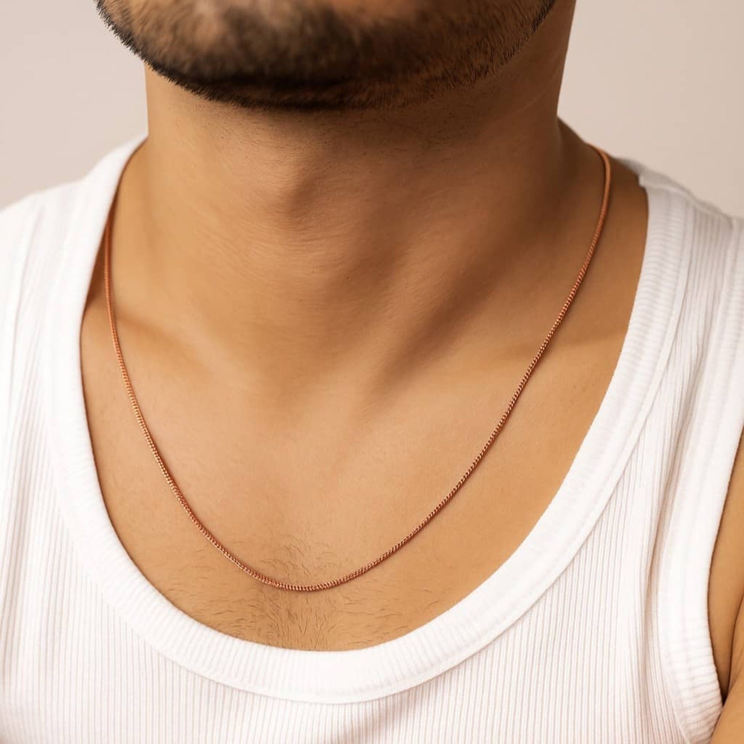 Round Snake Chain Necklace Waterproof 55-60cm