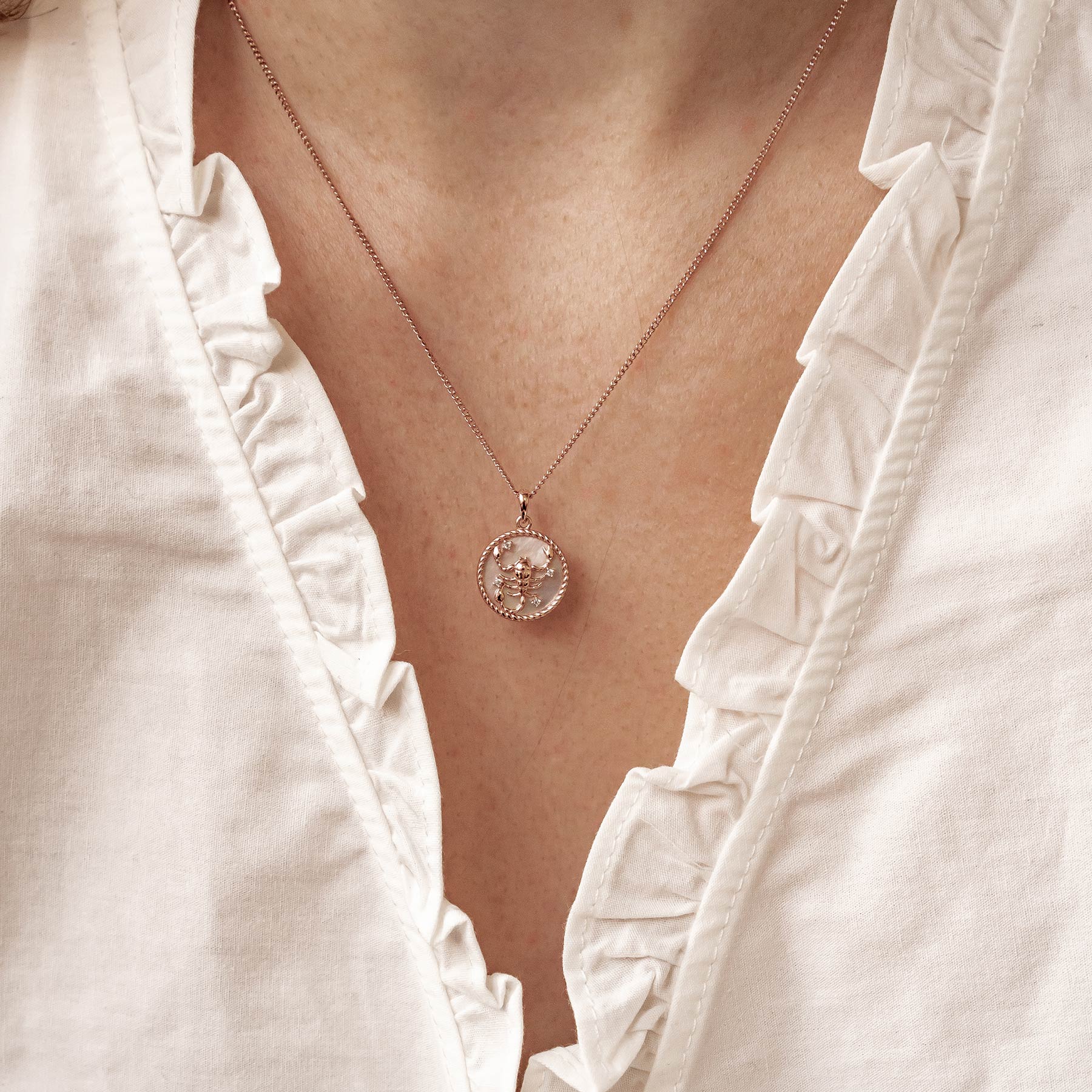 Scorpio Zodiac Pendant Necklace