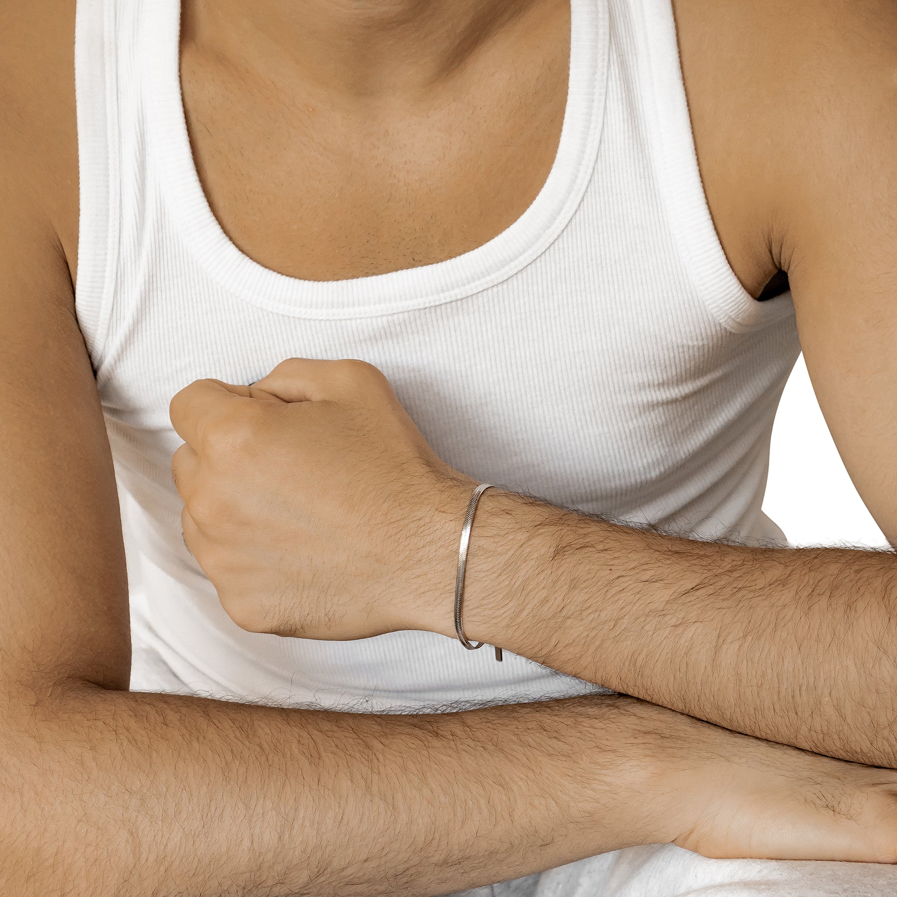 Snake Chain Bracelet Silver