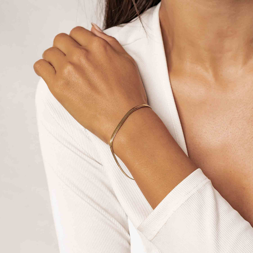 Snake Chain Bracelet Gold