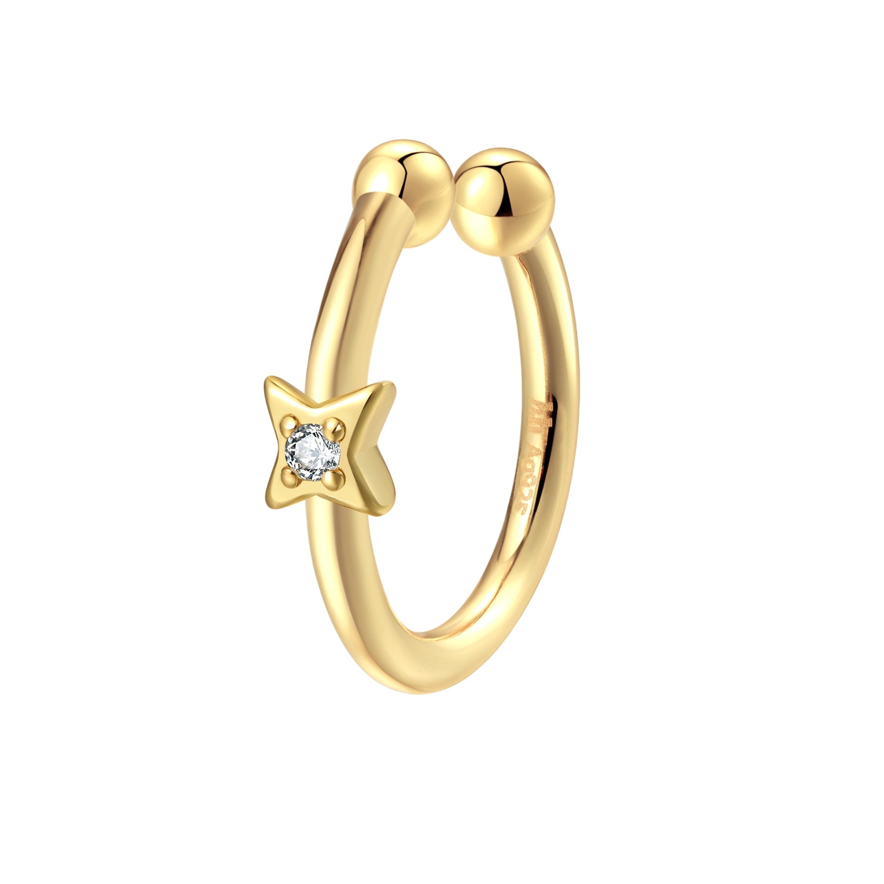 Star Ear Cuff Sterling Silver