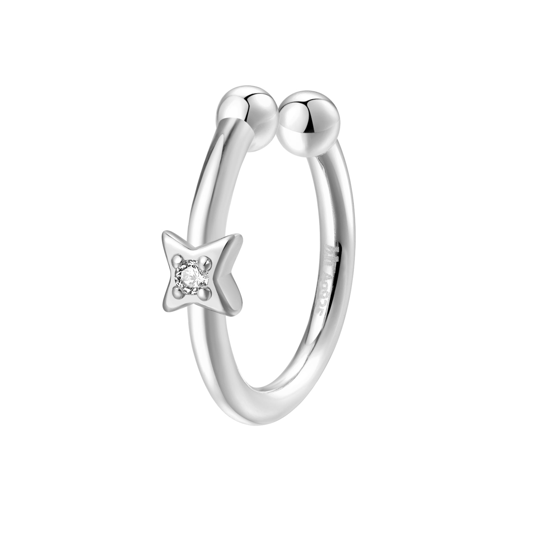 Star Ear Cuff Sterling Silver