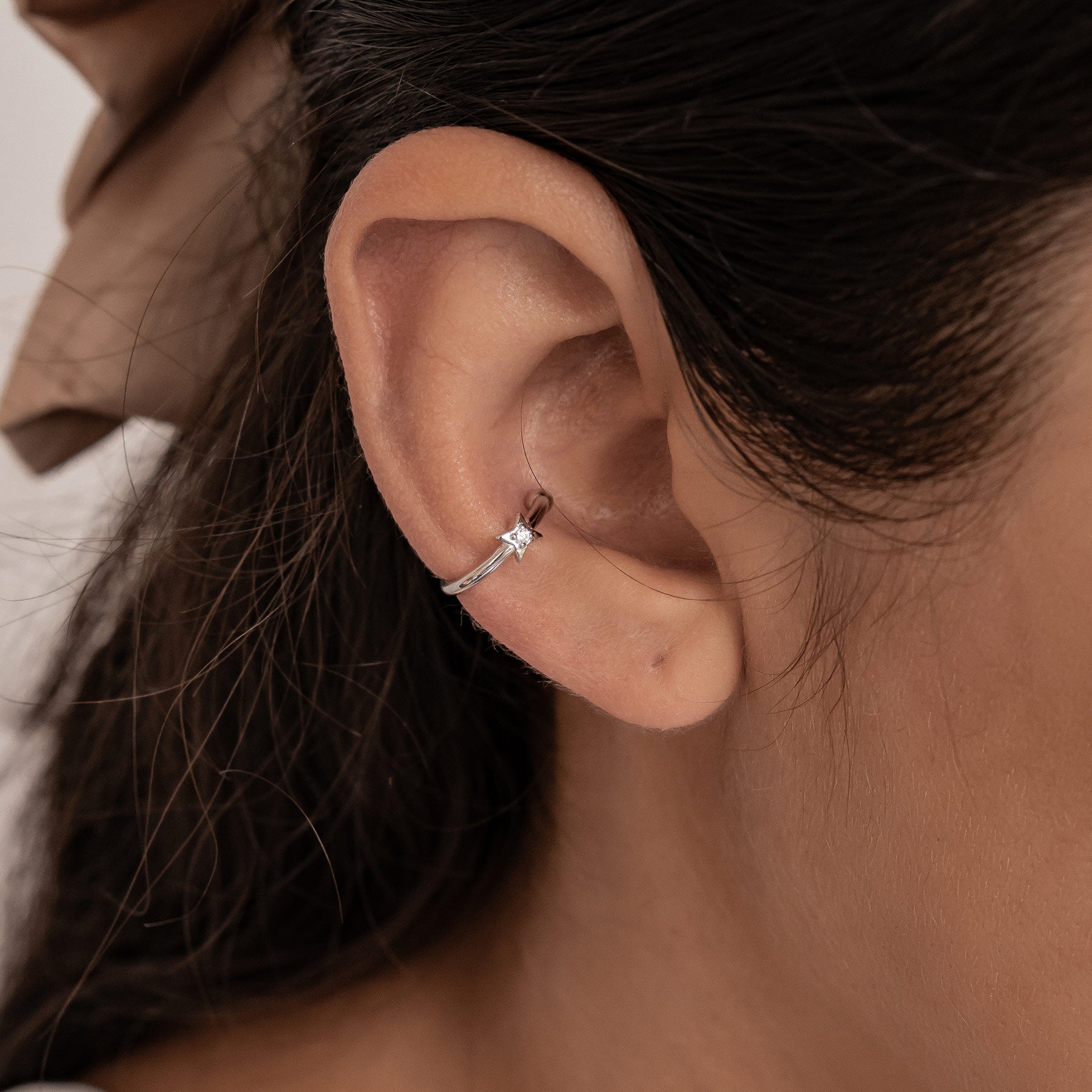Star Ear Cuff Sterling Silver