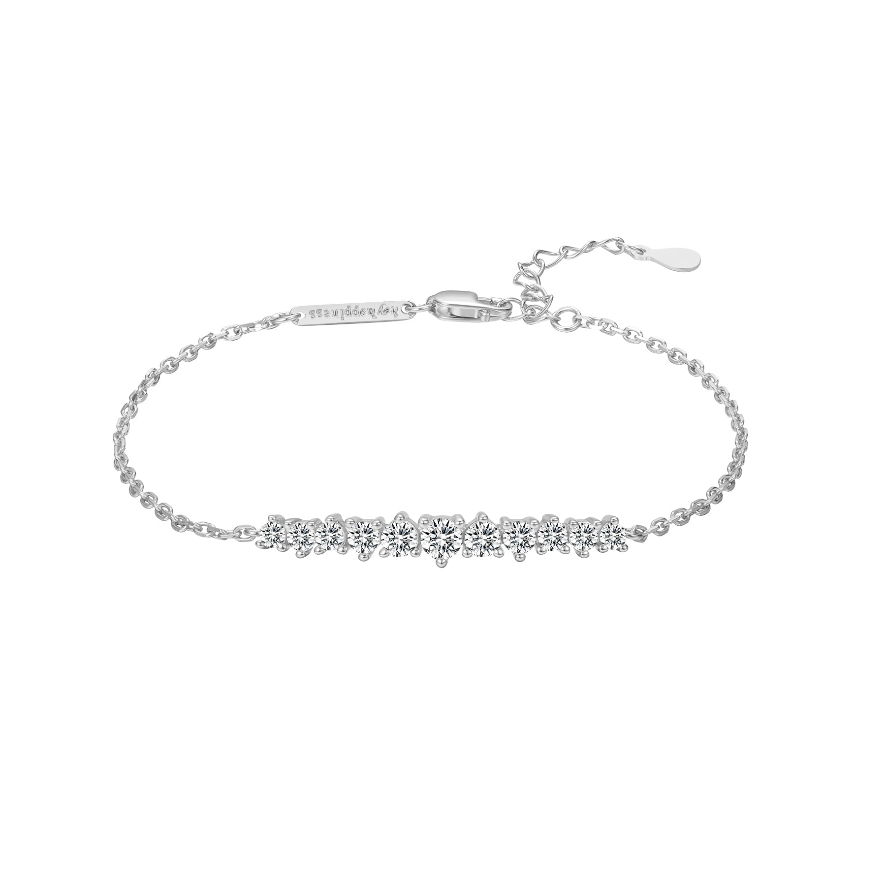 Tennis Glow Bracelet Sterling Silver