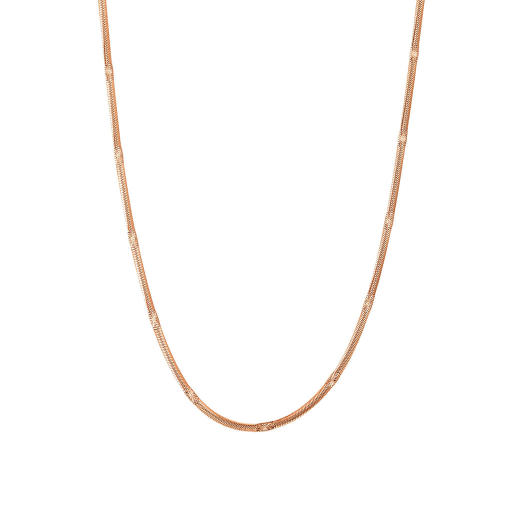 Textured Snake Chain Necklace Waterproof