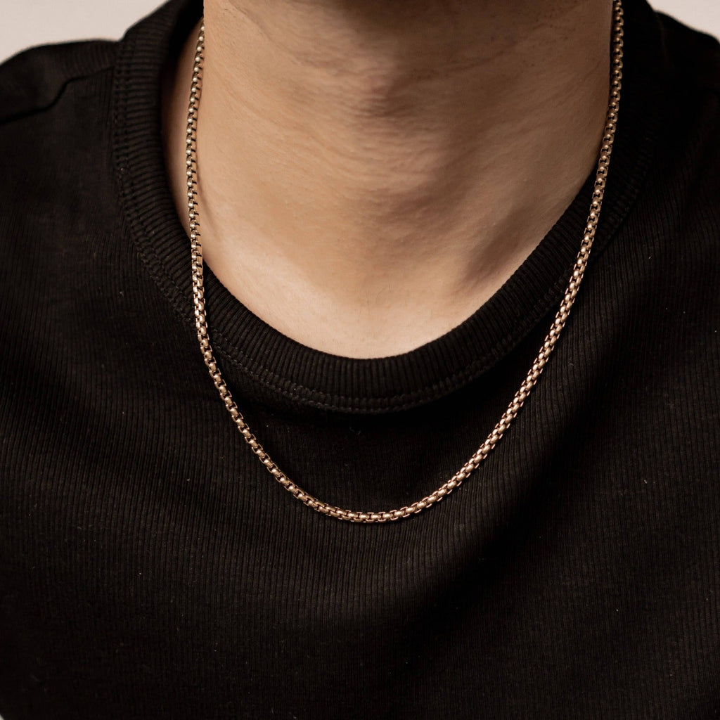 Thick Box Chain Necklace Waterproof