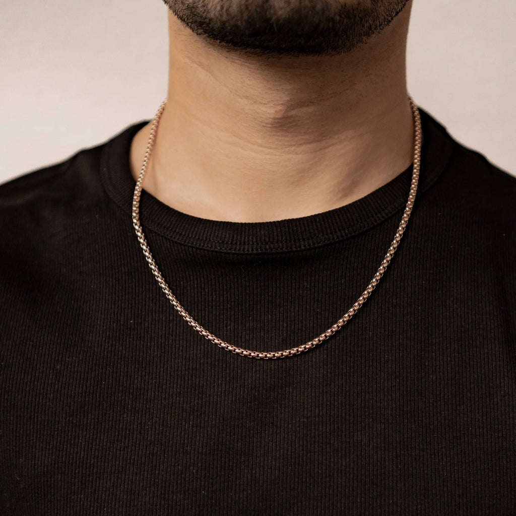Thick Box Chain Necklace Waterproof