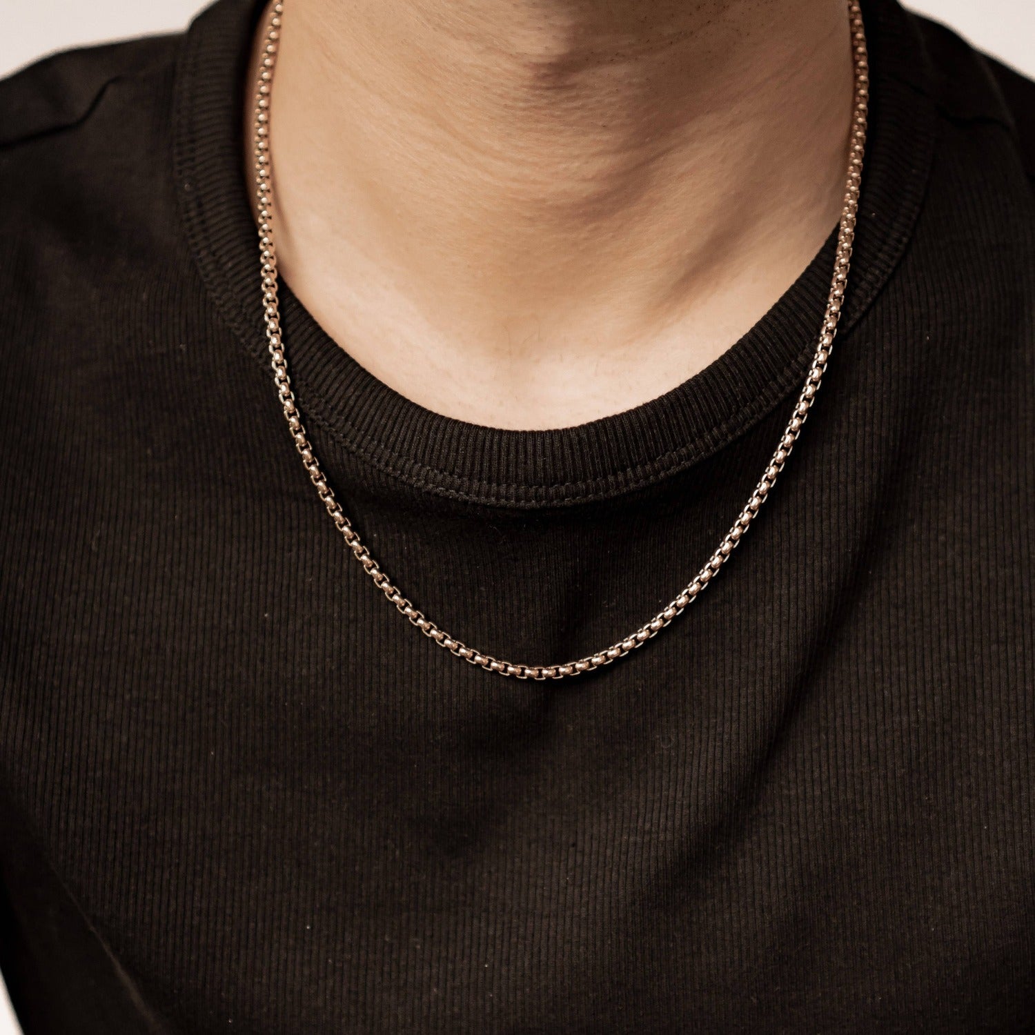 Thick Box Chain Necklace Waterproof