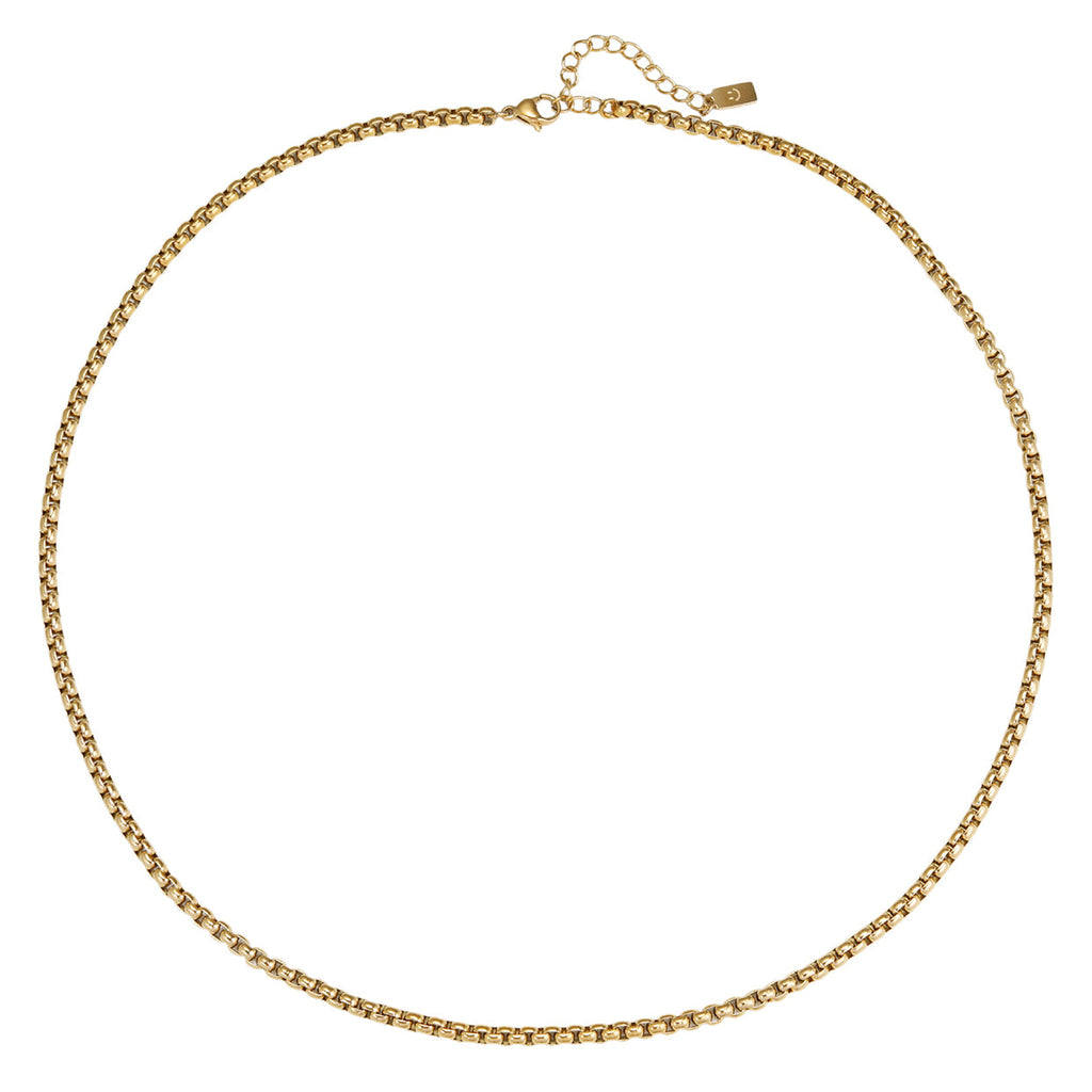 Thick Box Chain Necklace Waterproof