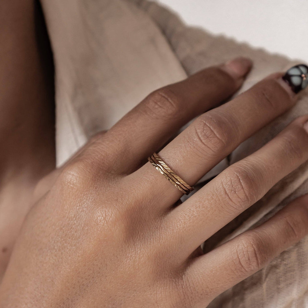 Twist Stack Ring Stainless Steel