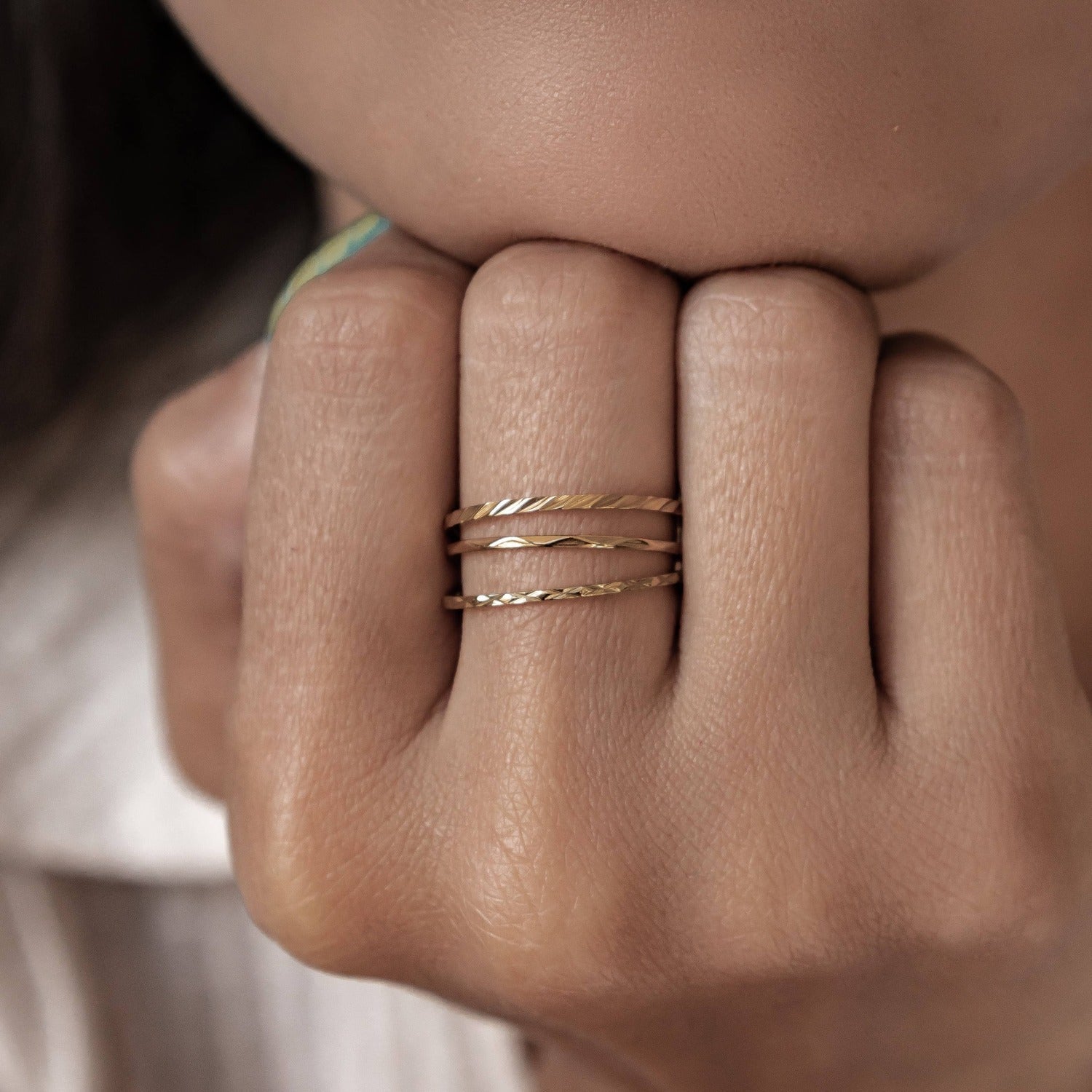 Twist Stack Ring Stainless Steel