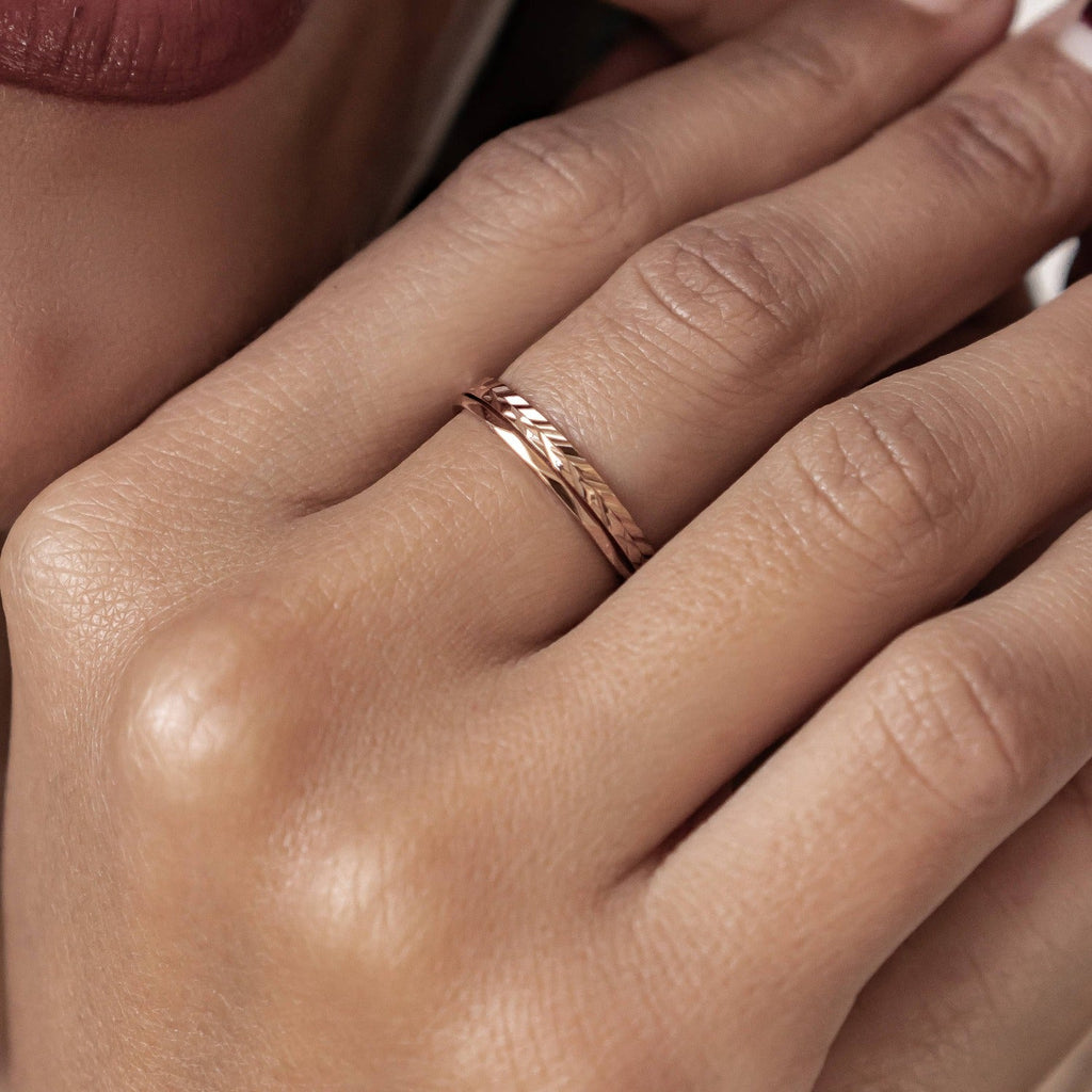 Twist Stack Ring Stainless Steel