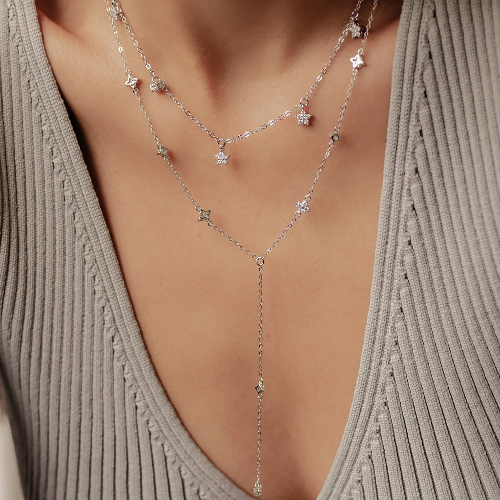 Bloom Necklace Set Sterling Silver