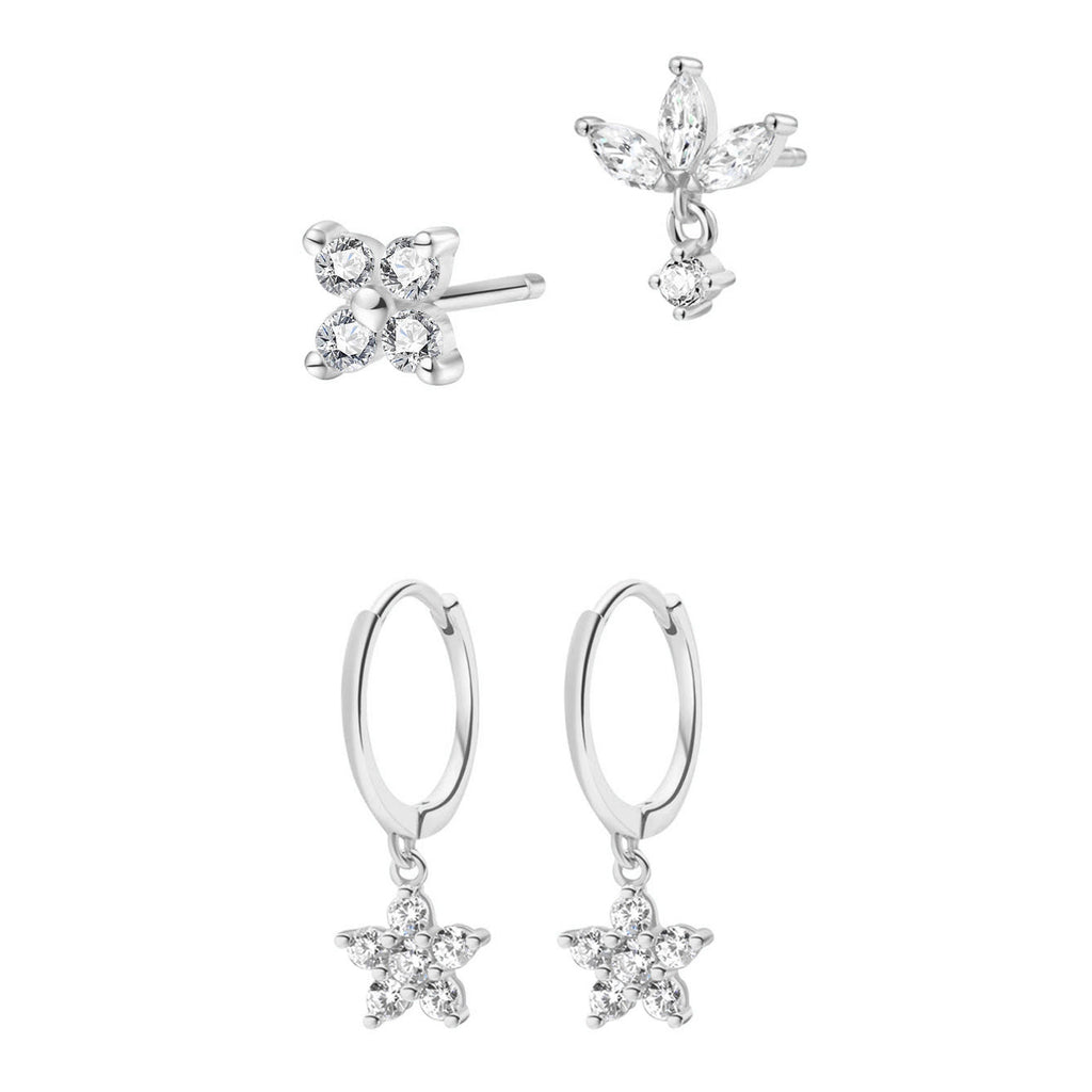 Blossom Earrings Set Sterling Silver