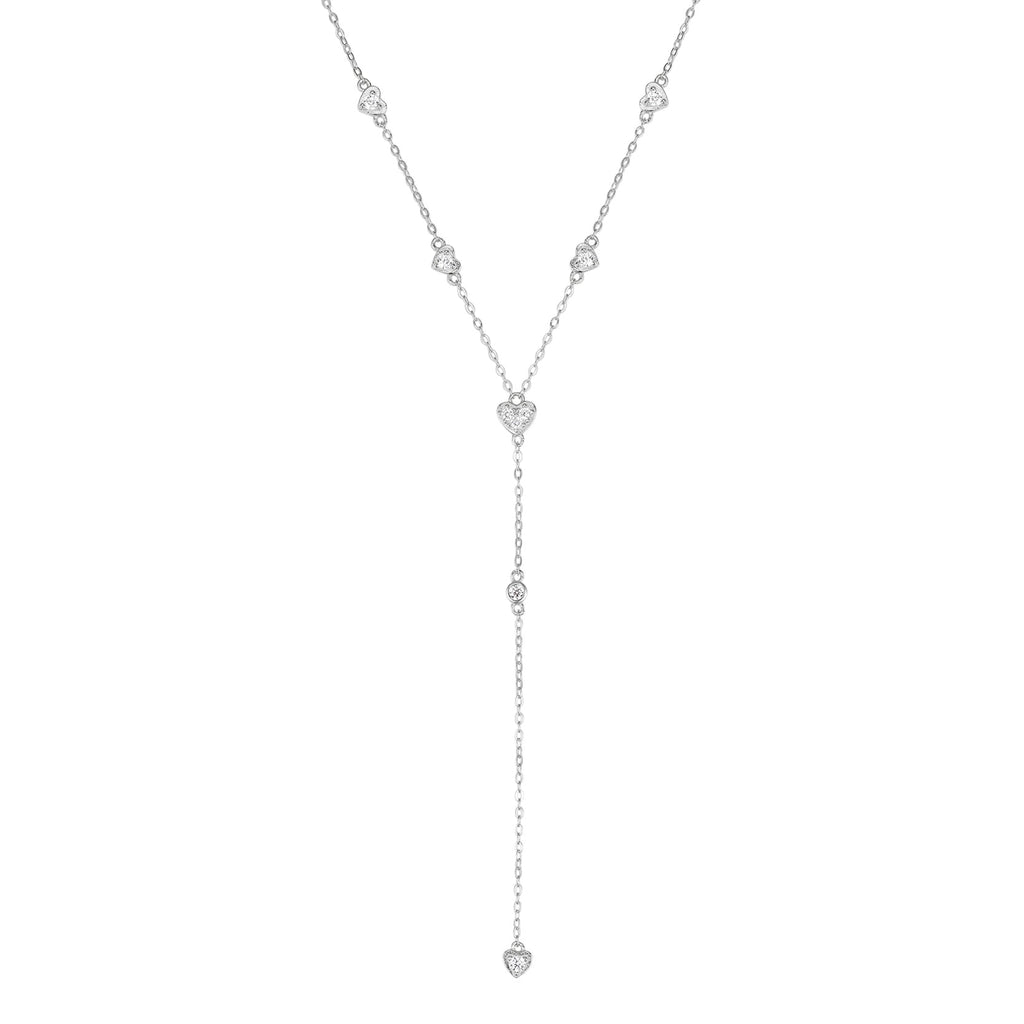 Cherish Y Chain Necklace Sterling Silver Gold