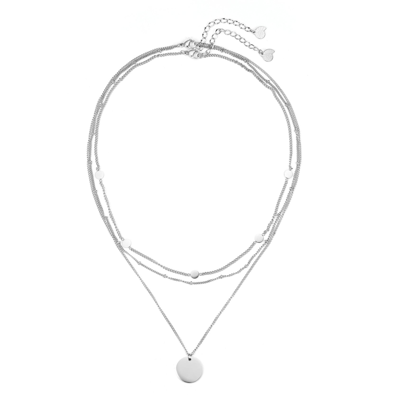 Circle Necklace Layering Set
