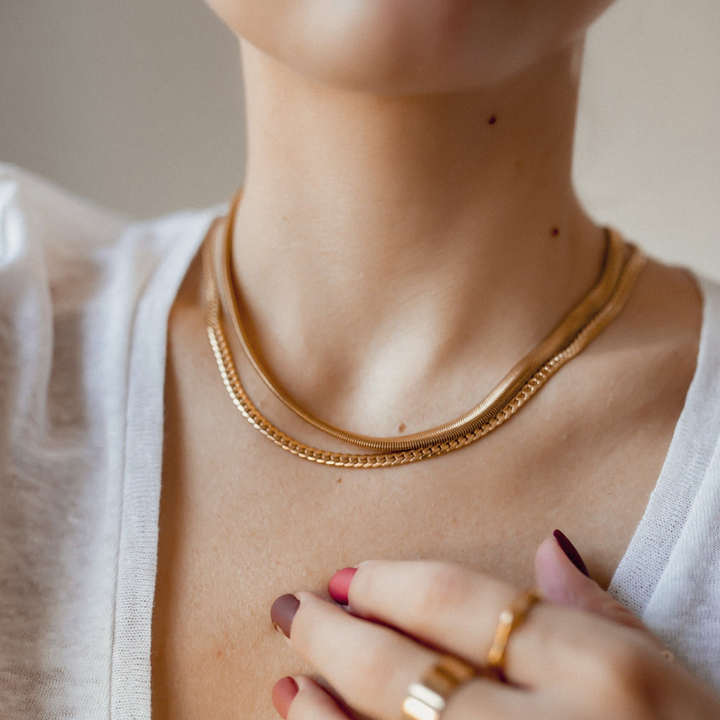 Cuban Link Chain Necklace Gold