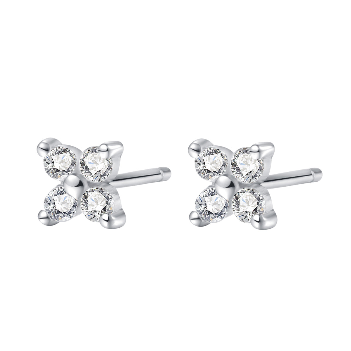 Daisy Stud Earrings Sterling Silver