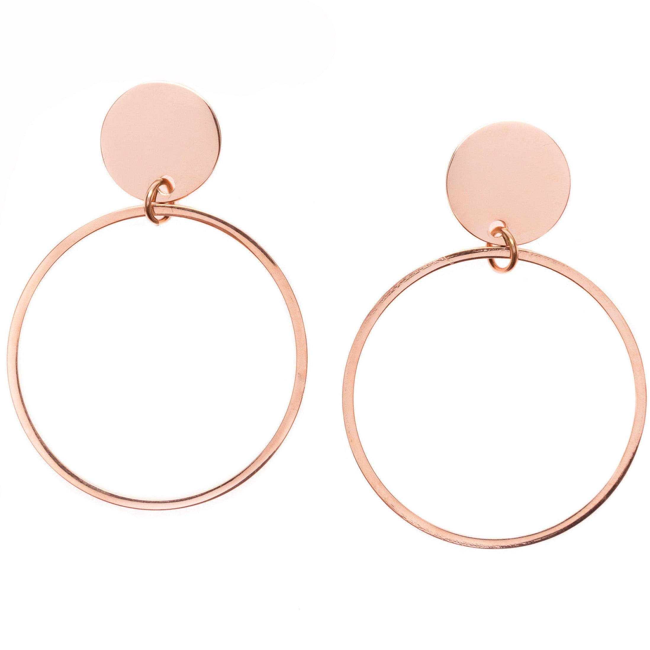 Delicate Circle Hoop Earrings